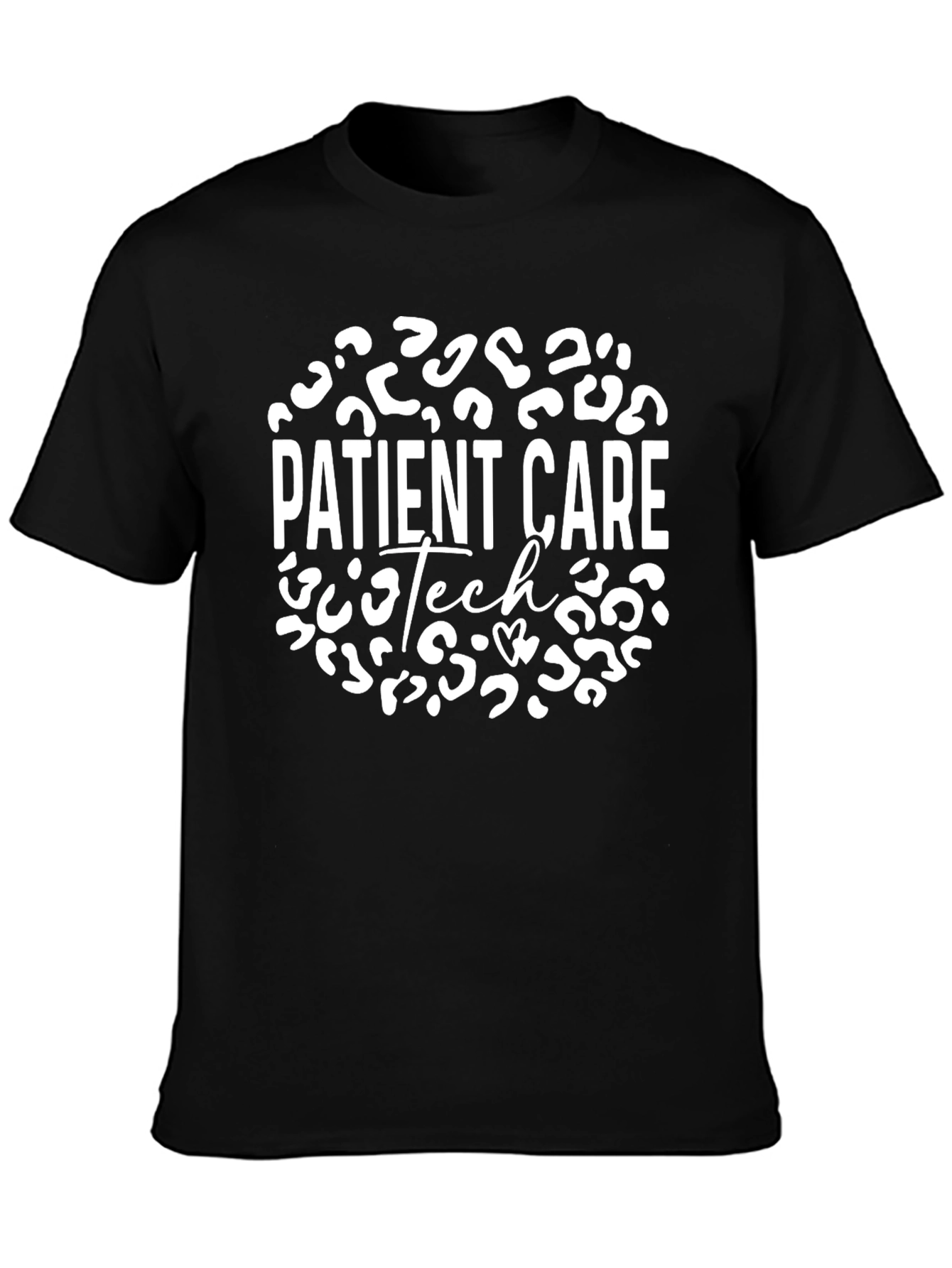 Patient Care Tech Leopard Print T-Shirt