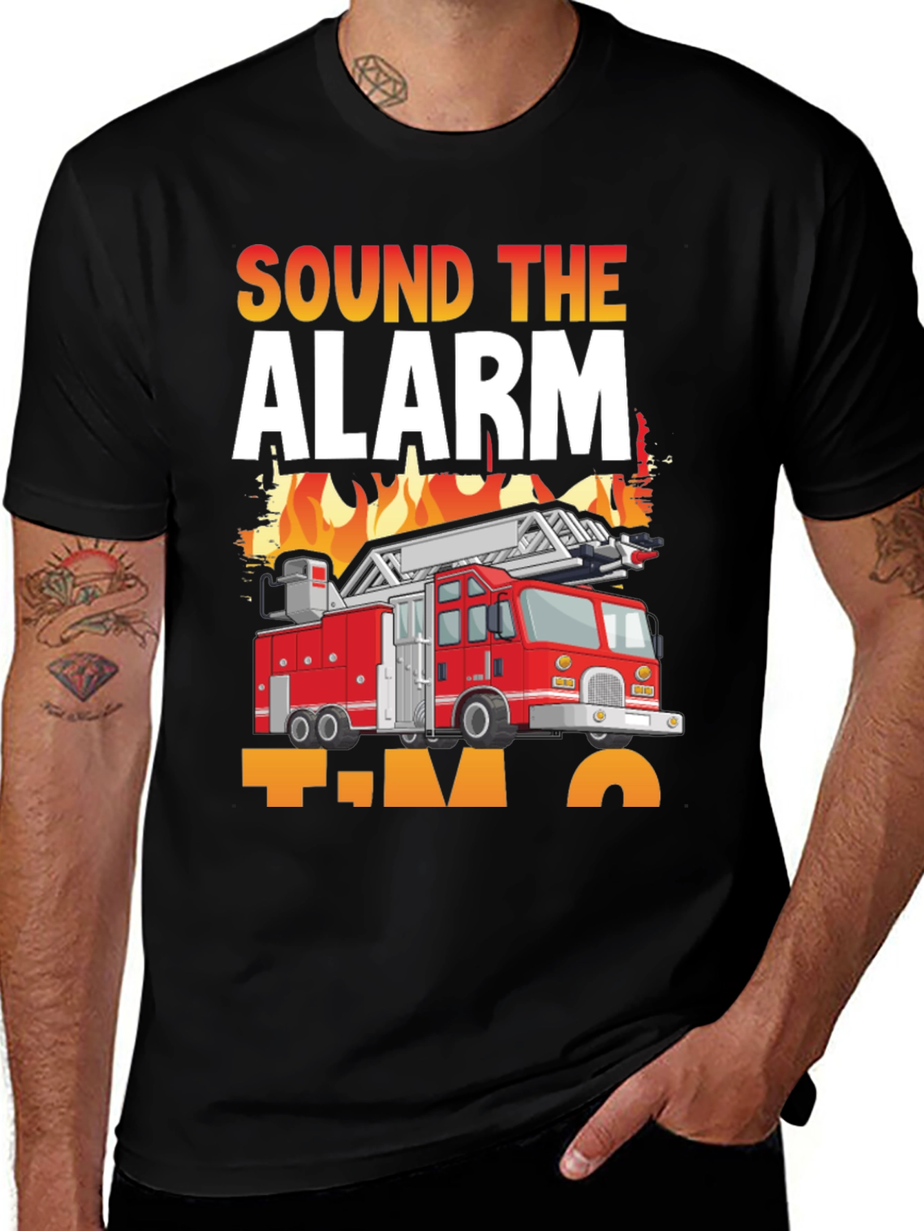 Sound The Alarm Firetruck T-Shirt