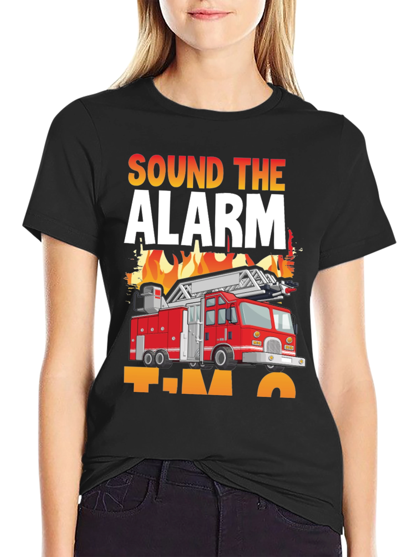 Sound The Alarm Firetruck T-Shirt