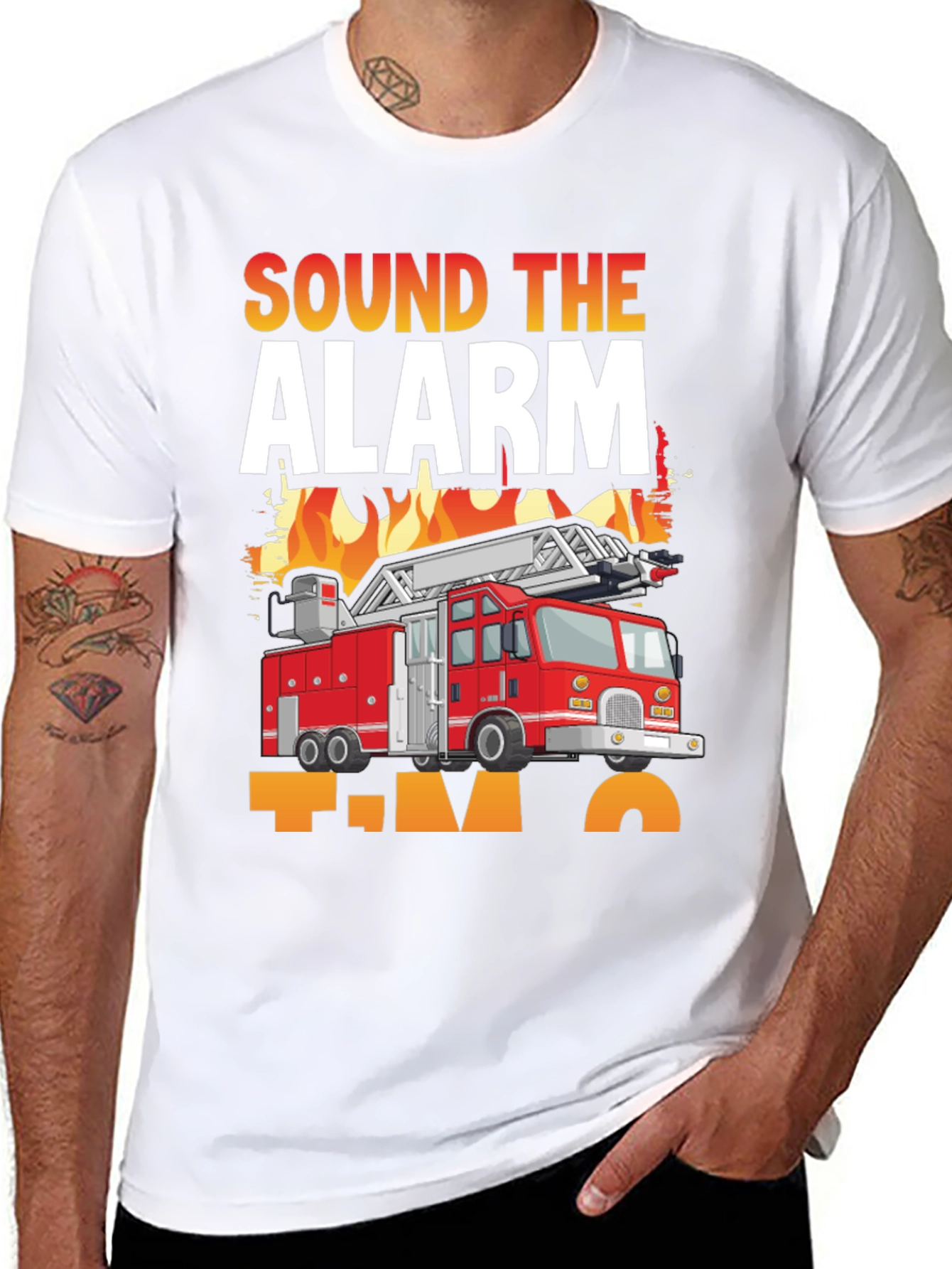 Sound The Alarm Firetruck T-Shirt