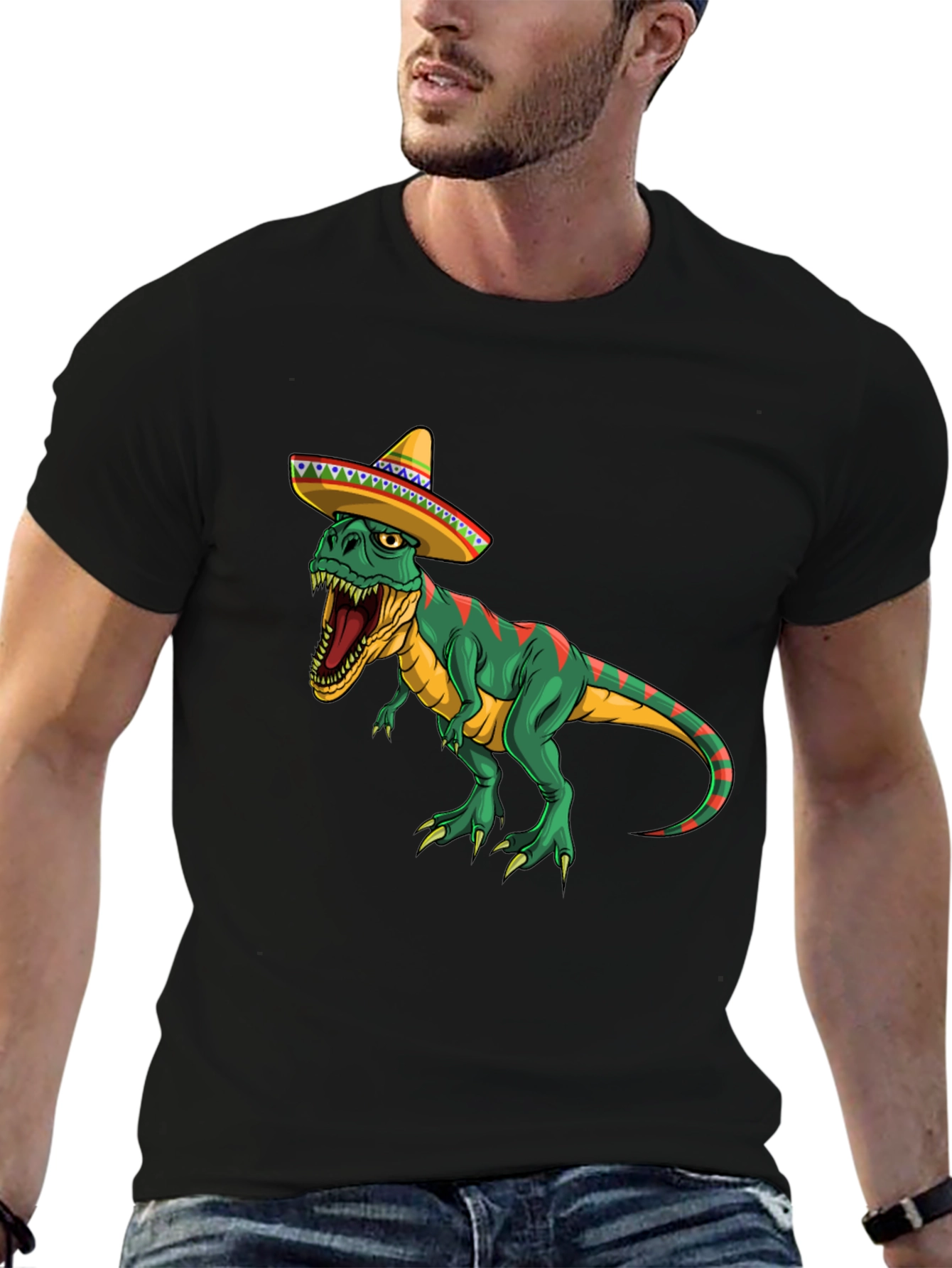 T-Rex Sombrero Graphic Tee