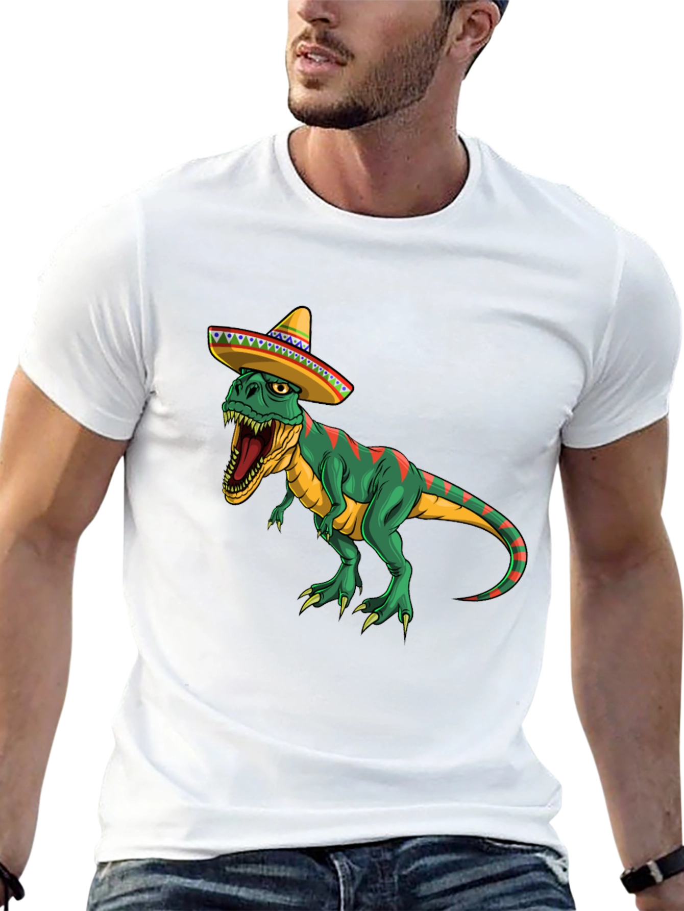 T-Rex Sombrero Graphic Tee