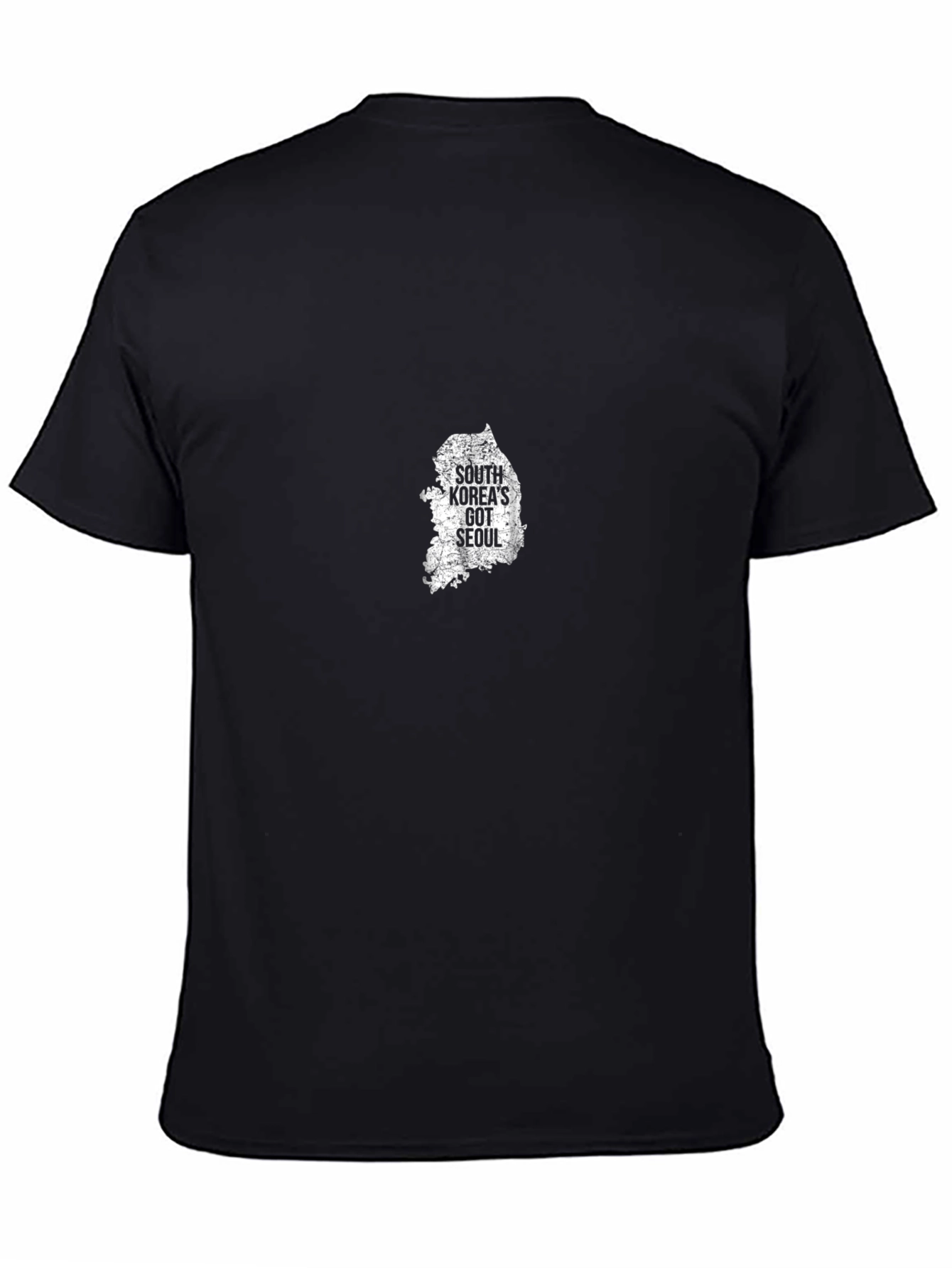 South Korea Seoul Graphic Black T-Shirt