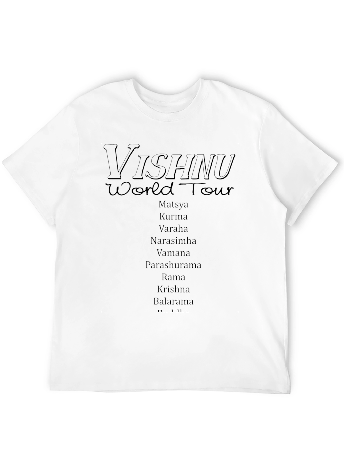Vishnu World Tour Black T-Shirt