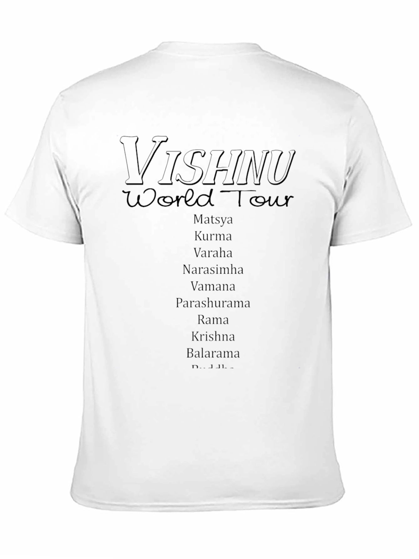 Vishnu World Tour Black T-Shirt