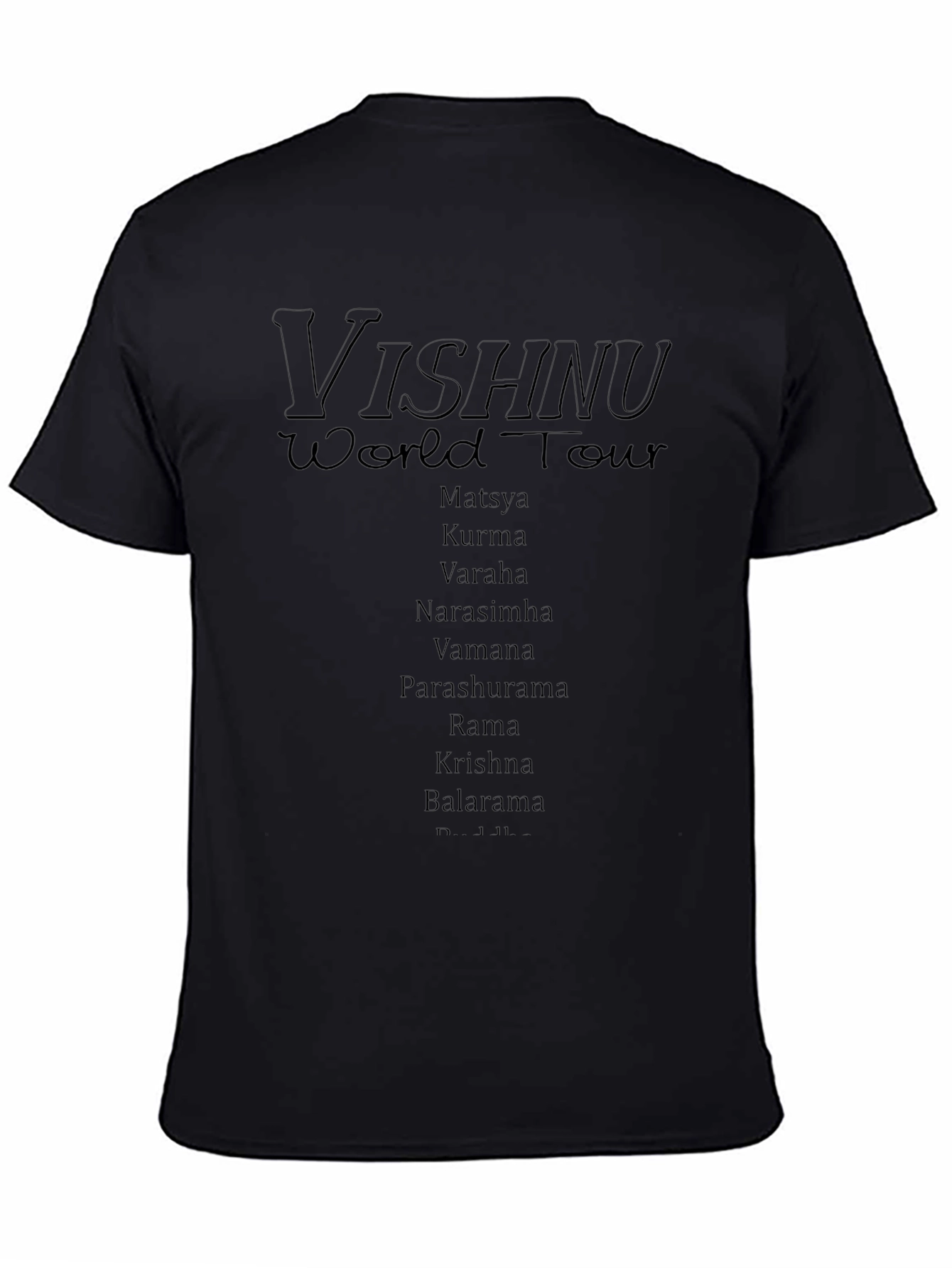 Vishnu World Tour Black T-Shirt