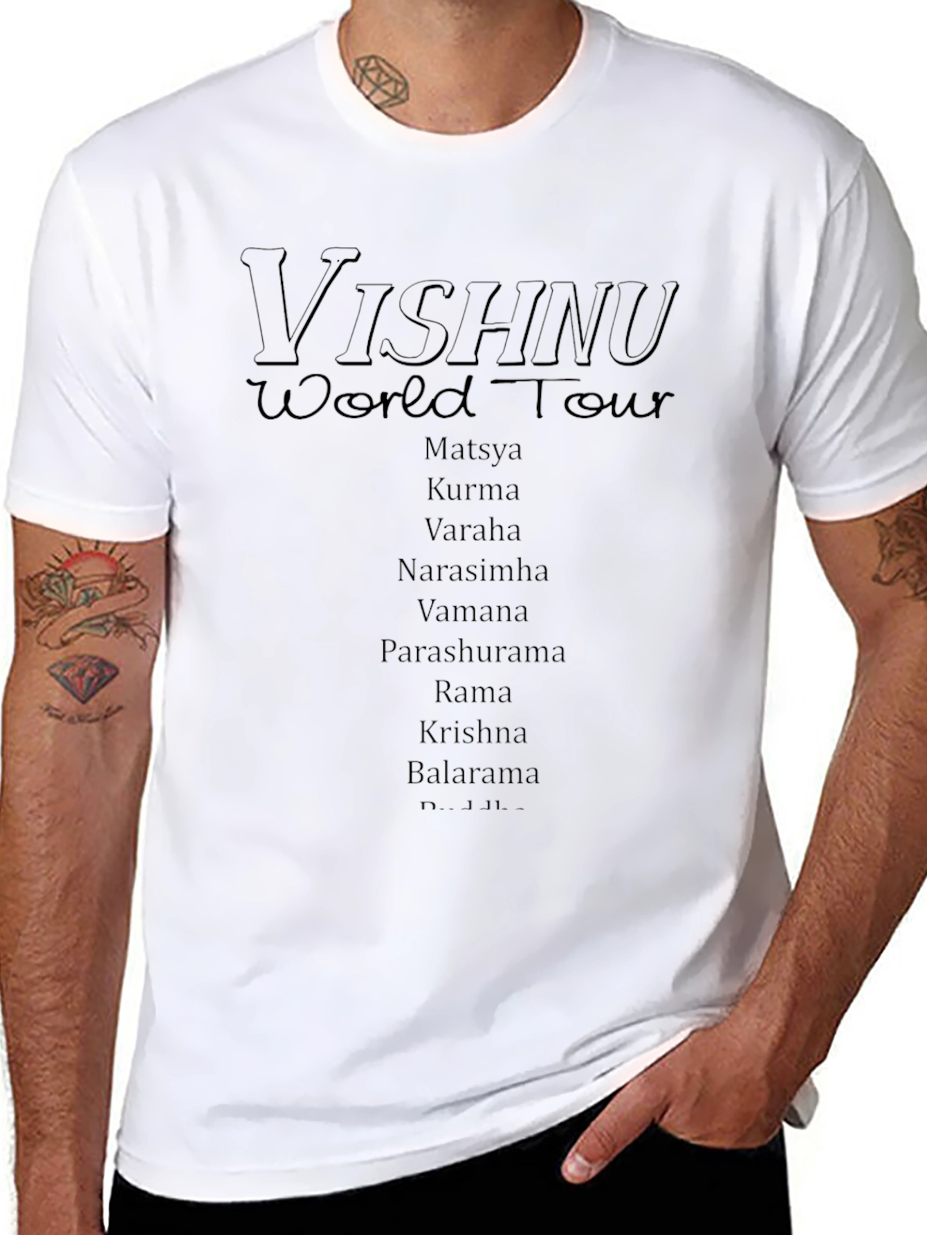 Vishnu World Tour Black T-Shirt