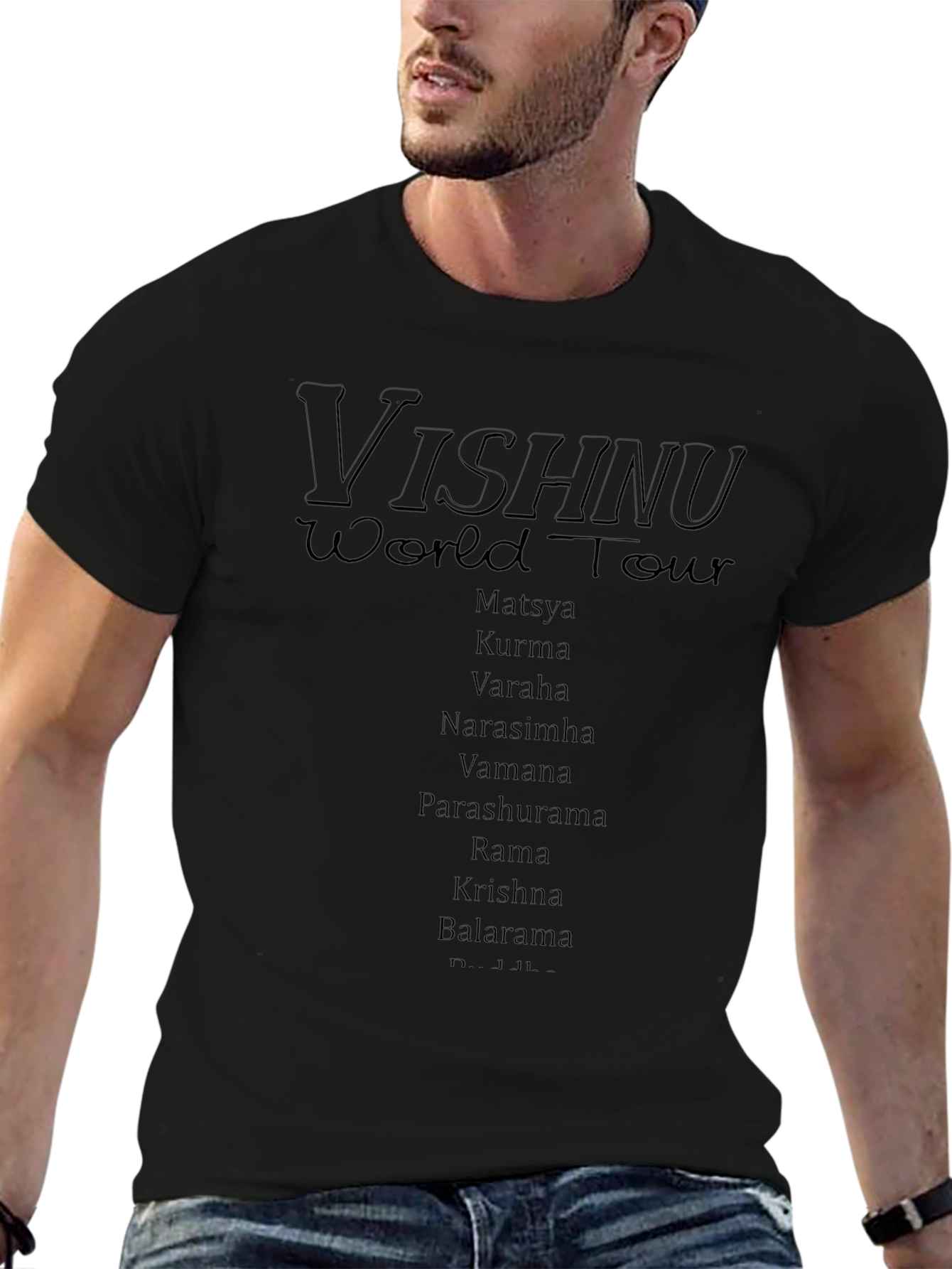Vishnu World Tour Black T-Shirt