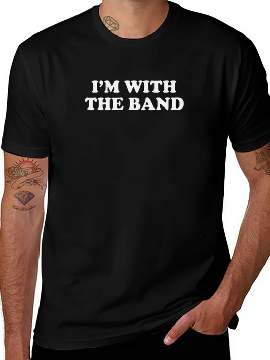 Im With The Band Graphic Tee - Black Cotton Blend