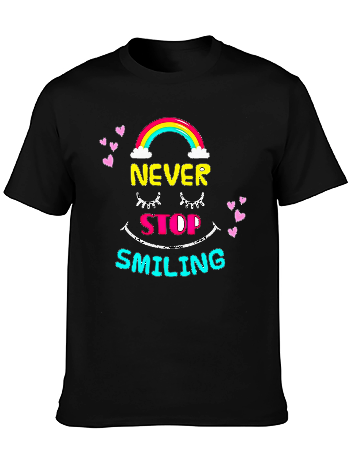 Never Stop Smiling Graphic Tee