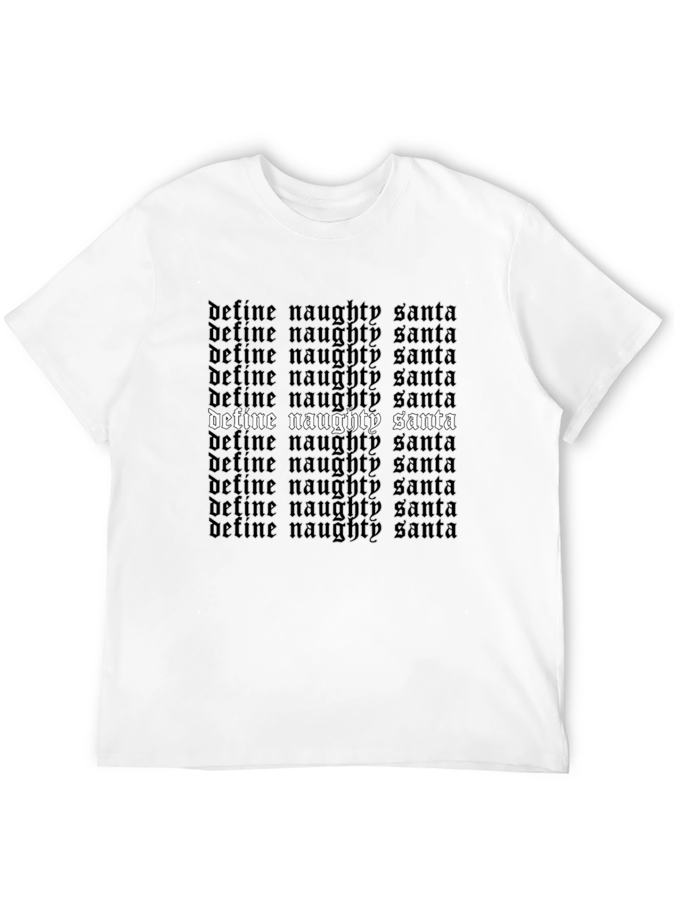 Define Naughty Santa Graphic Tee