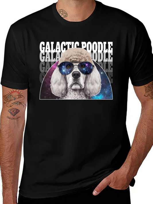 Galactic Poodle T-Shirt - Cosmic Dog Tee