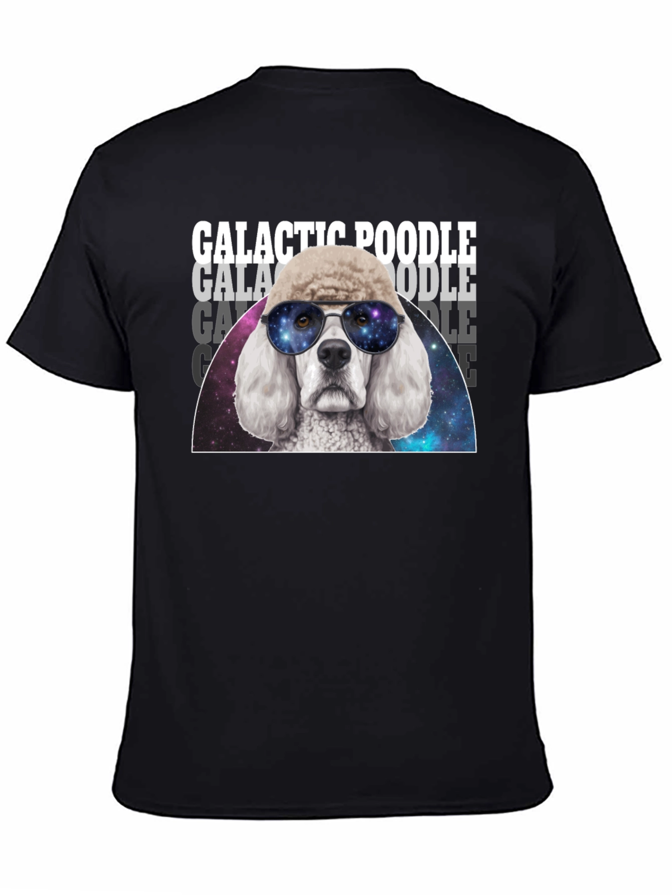 Galactic Poodle T-Shirt - Cosmic Dog Tee