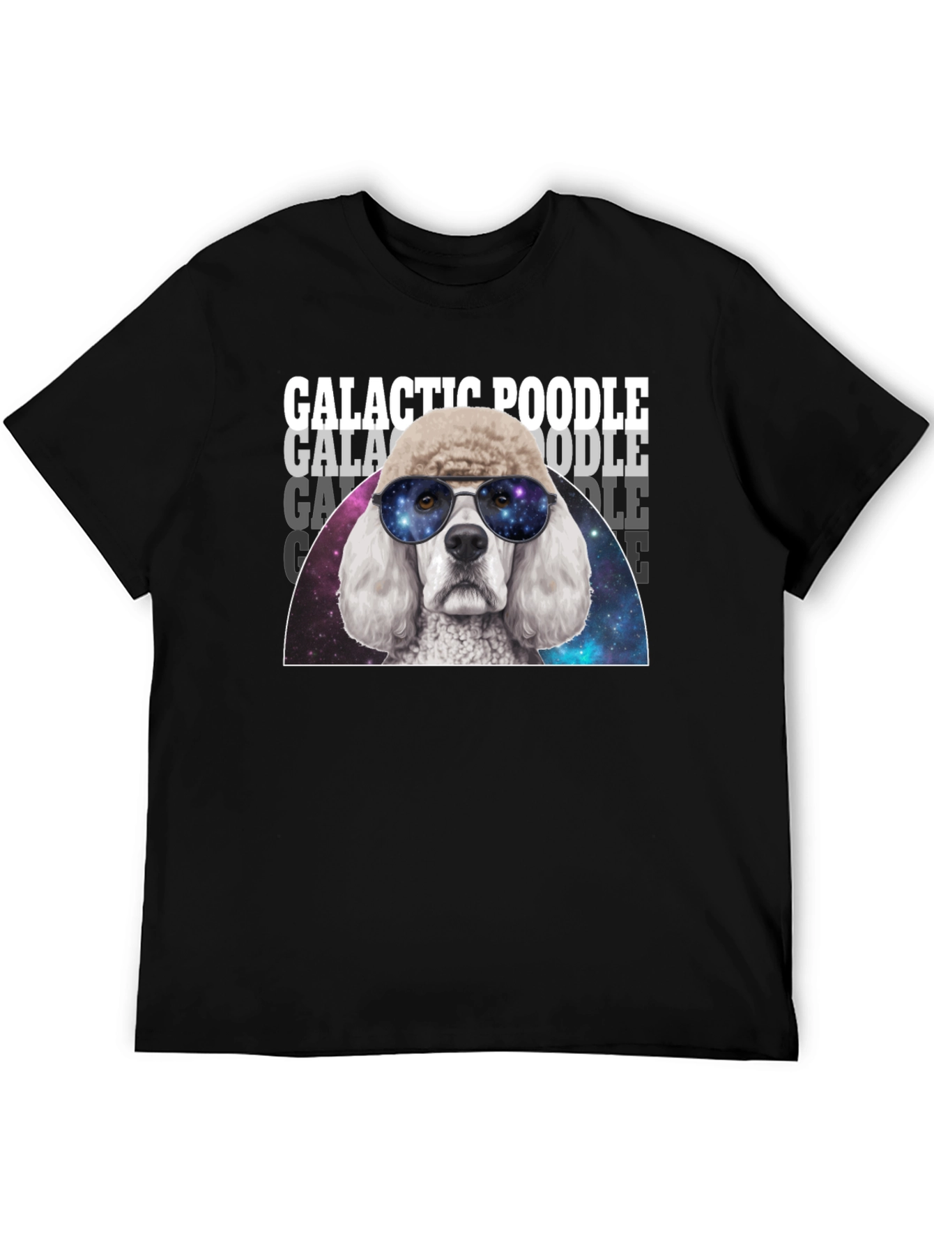 Galactic Poodle T-Shirt - Cosmic Dog Tee