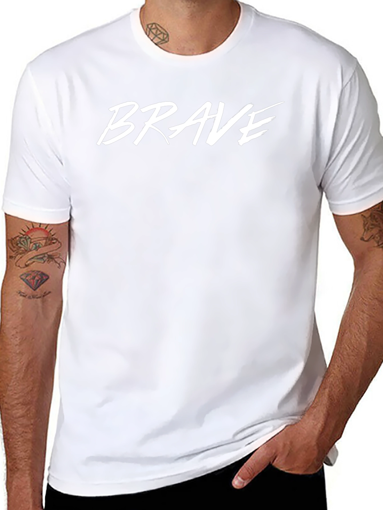 Brave Graphic Tee - Bold Statement T-Shirt