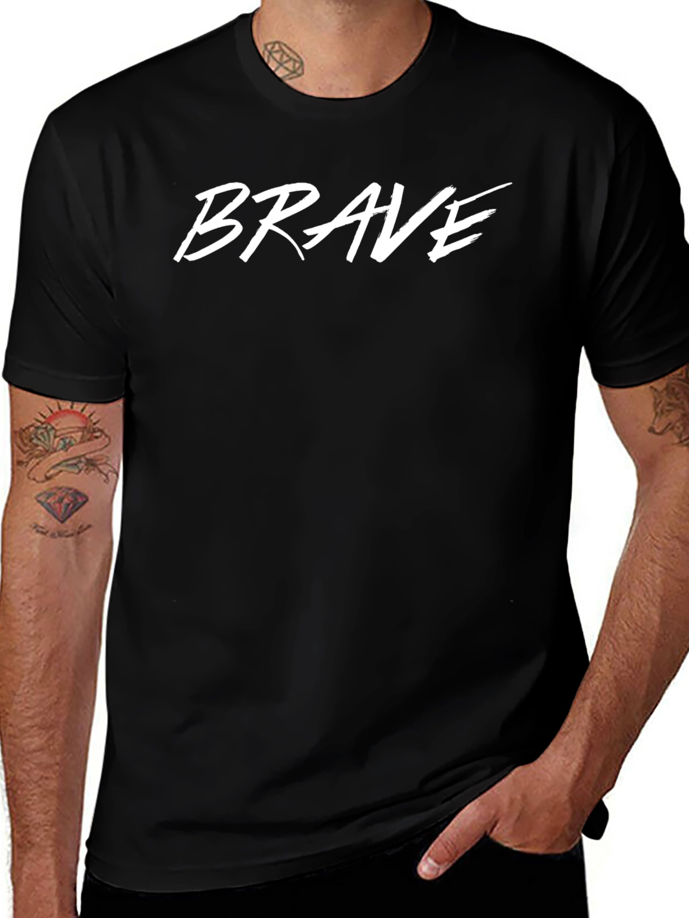Brave Graphic Tee - Bold Statement T-Shirt