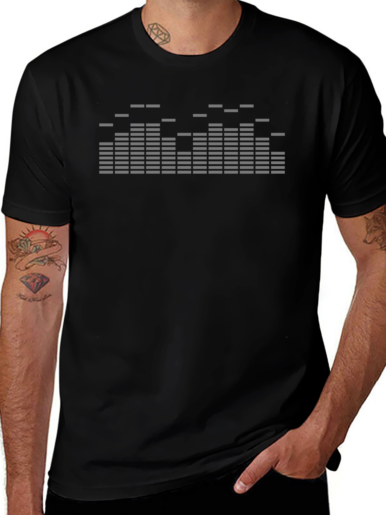 Equalizer Graphic Black T-Shirt