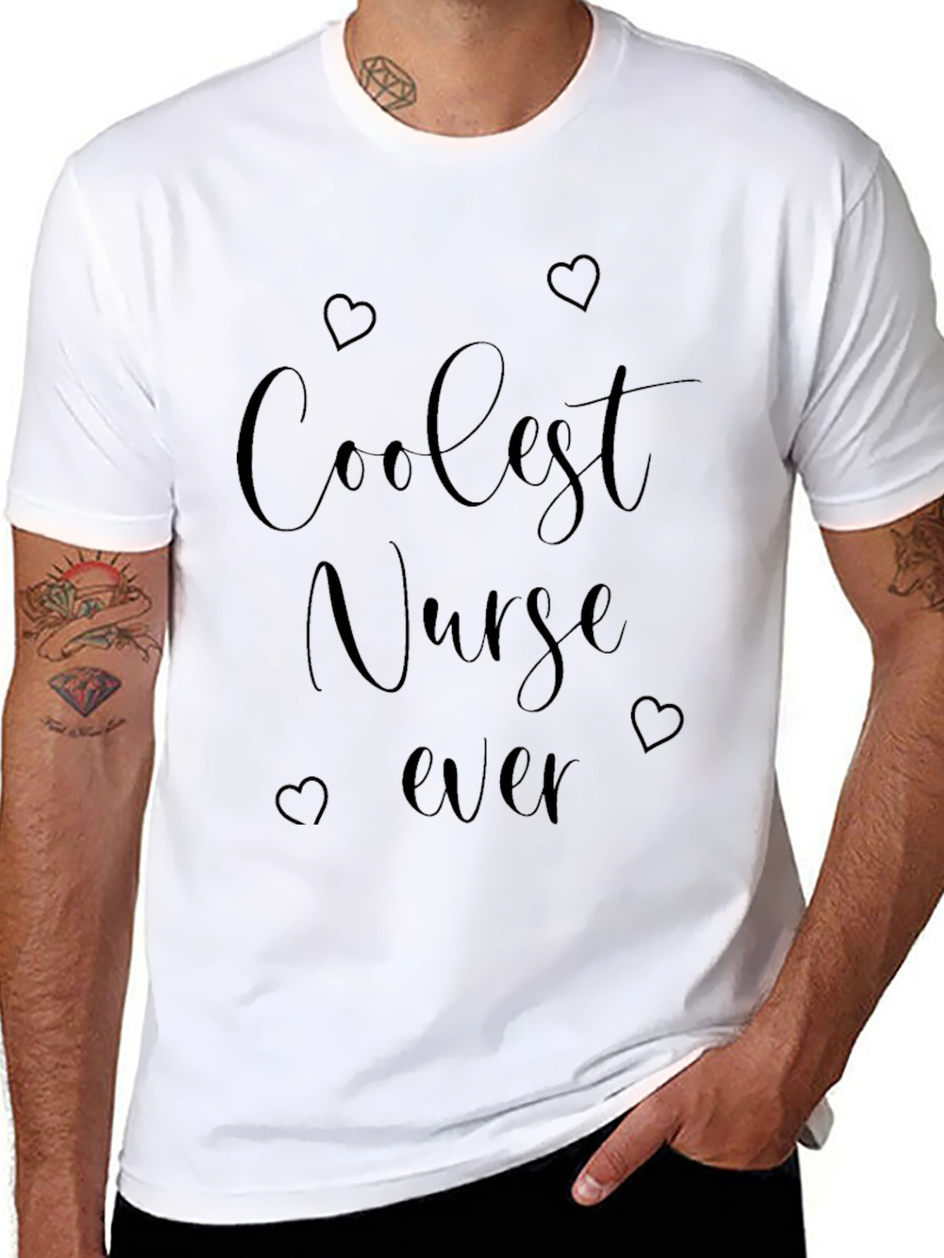 Coolest Nurse Ever - Black T-Shirt