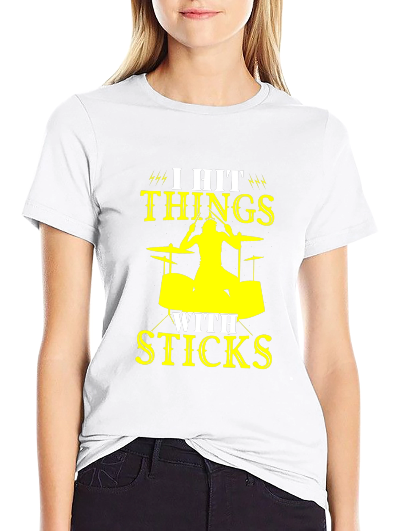 I Hit Things With Sticks Drummer T-Shirt