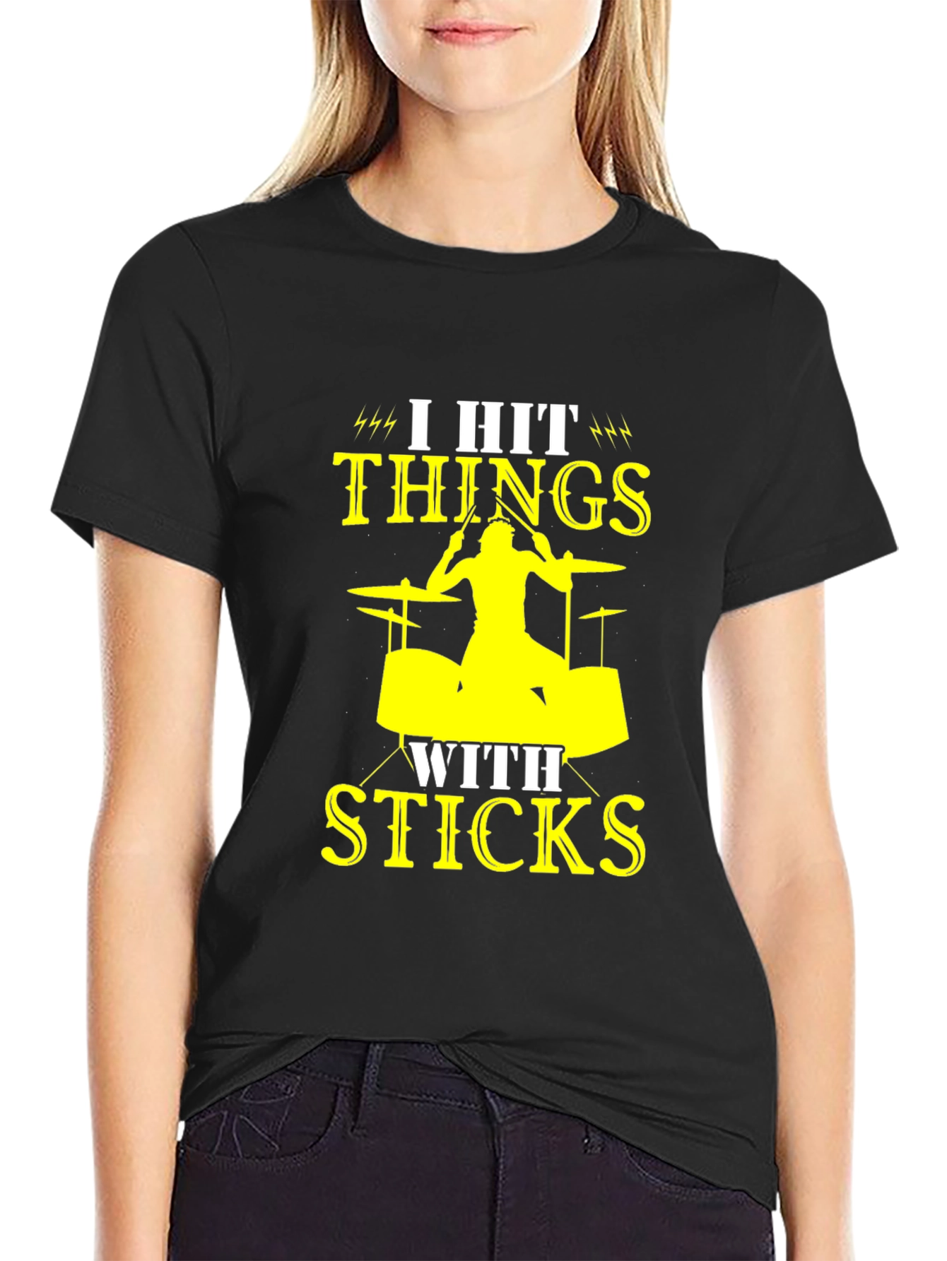 I Hit Things With Sticks Drummer T-Shirt