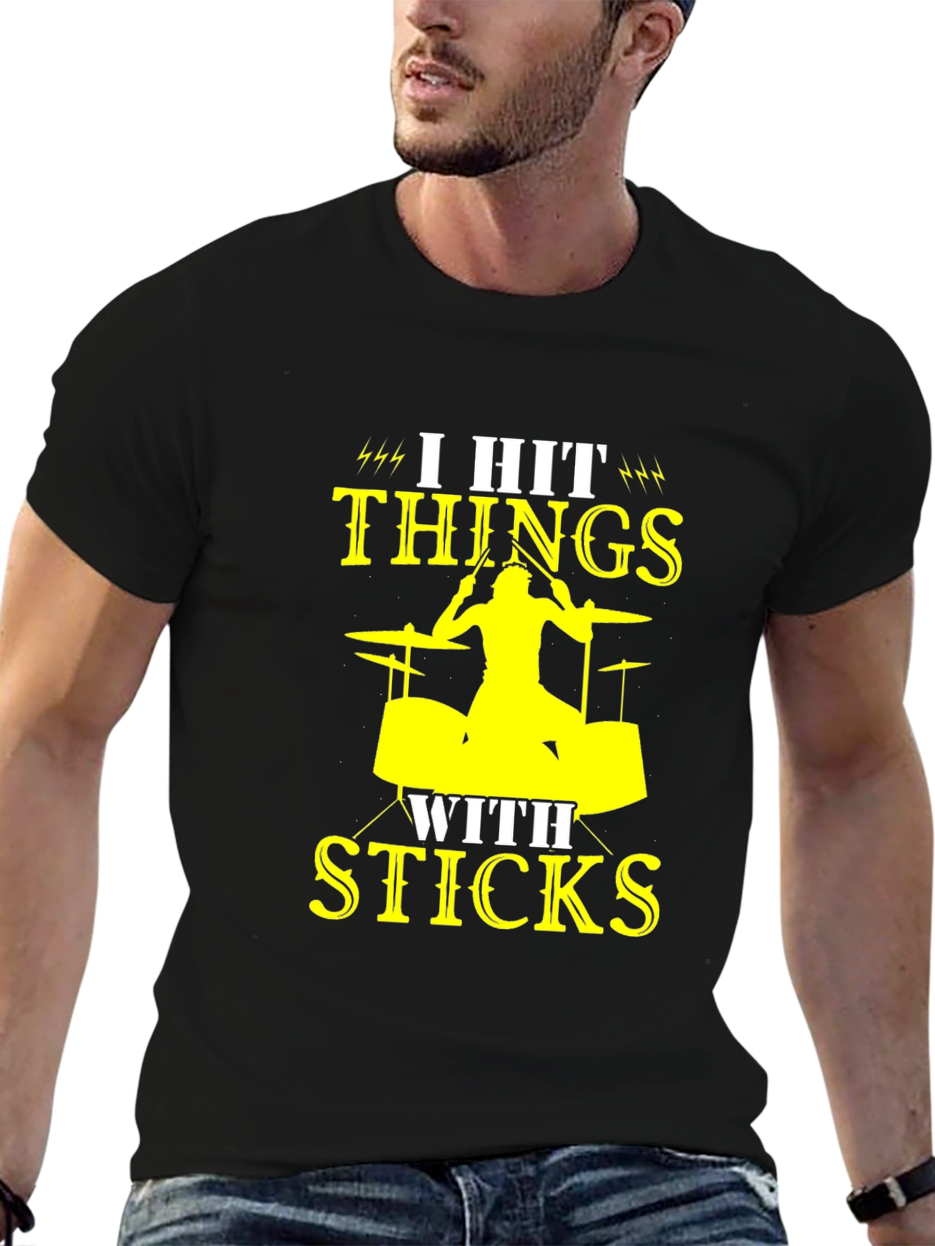 I Hit Things With Sticks Drummer T-Shirt