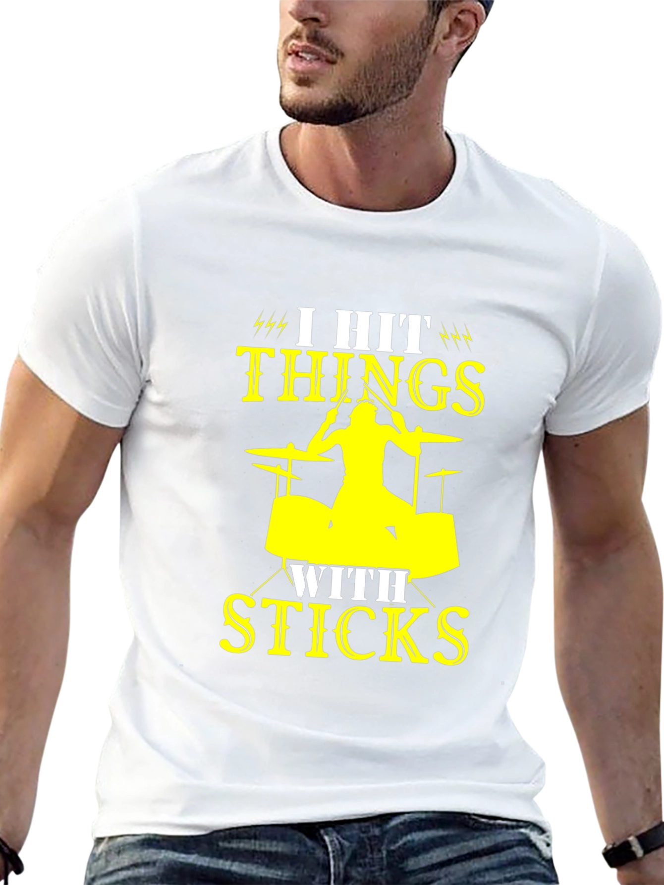 I Hit Things With Sticks Drummer T-Shirt