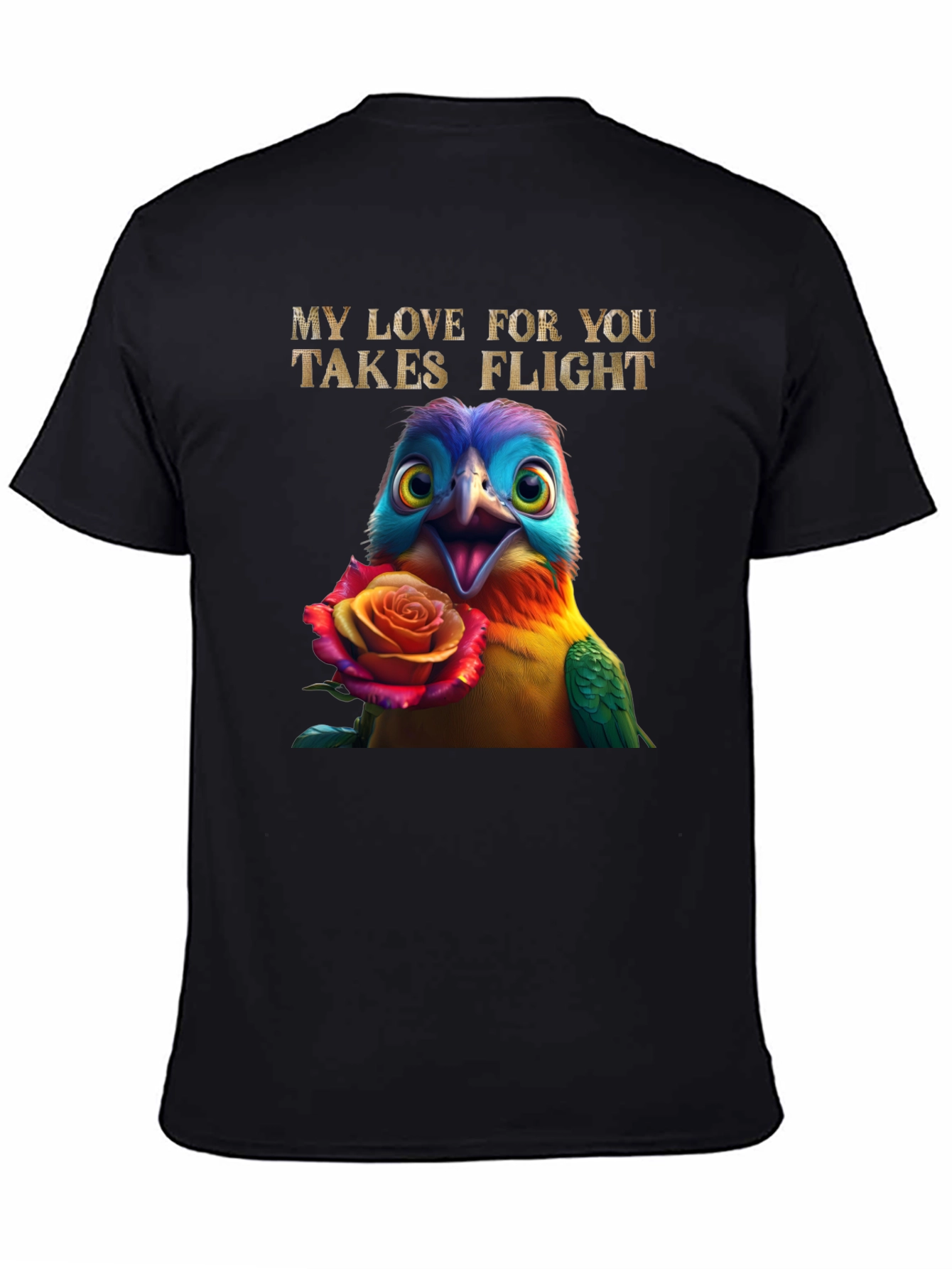 Love Takes Flight Bird Graphic Tee