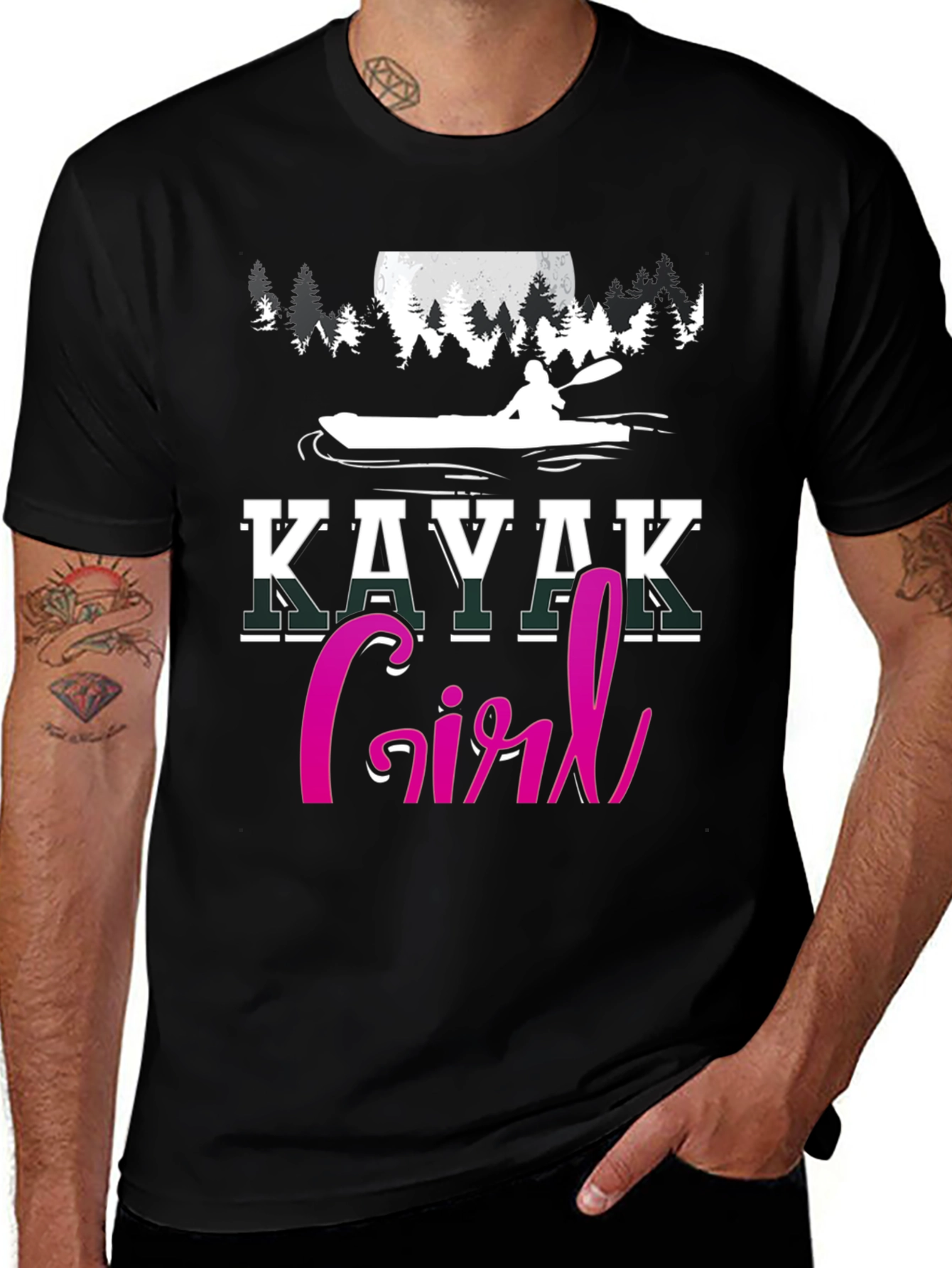 Kayak Girl T-Shirt - Outdoor Adventure Tee