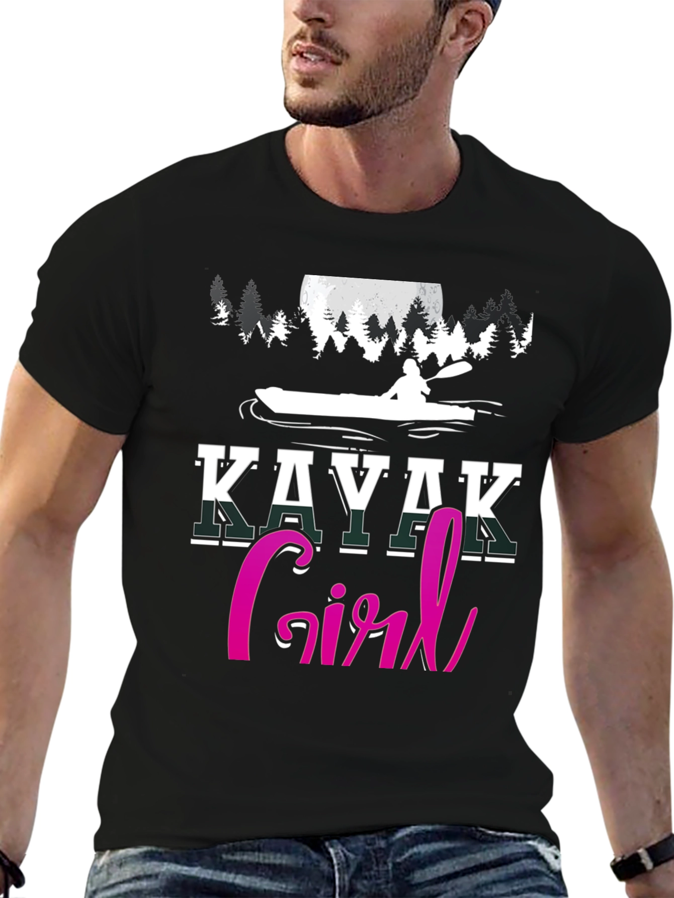 Kayak Girl T-Shirt - Outdoor Adventure Tee