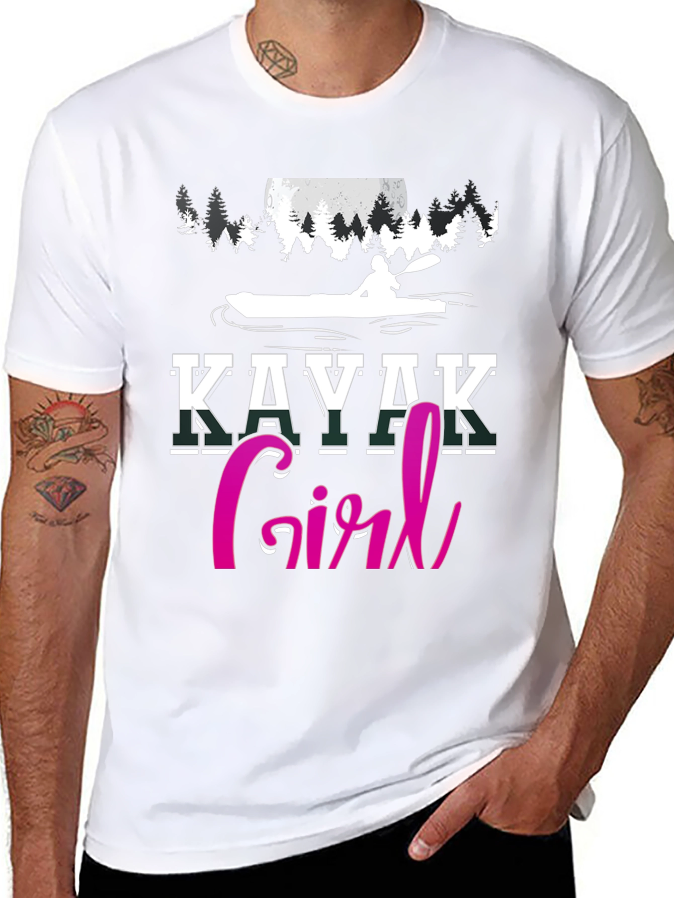 Kayak Girl T-Shirt - Outdoor Adventure Tee