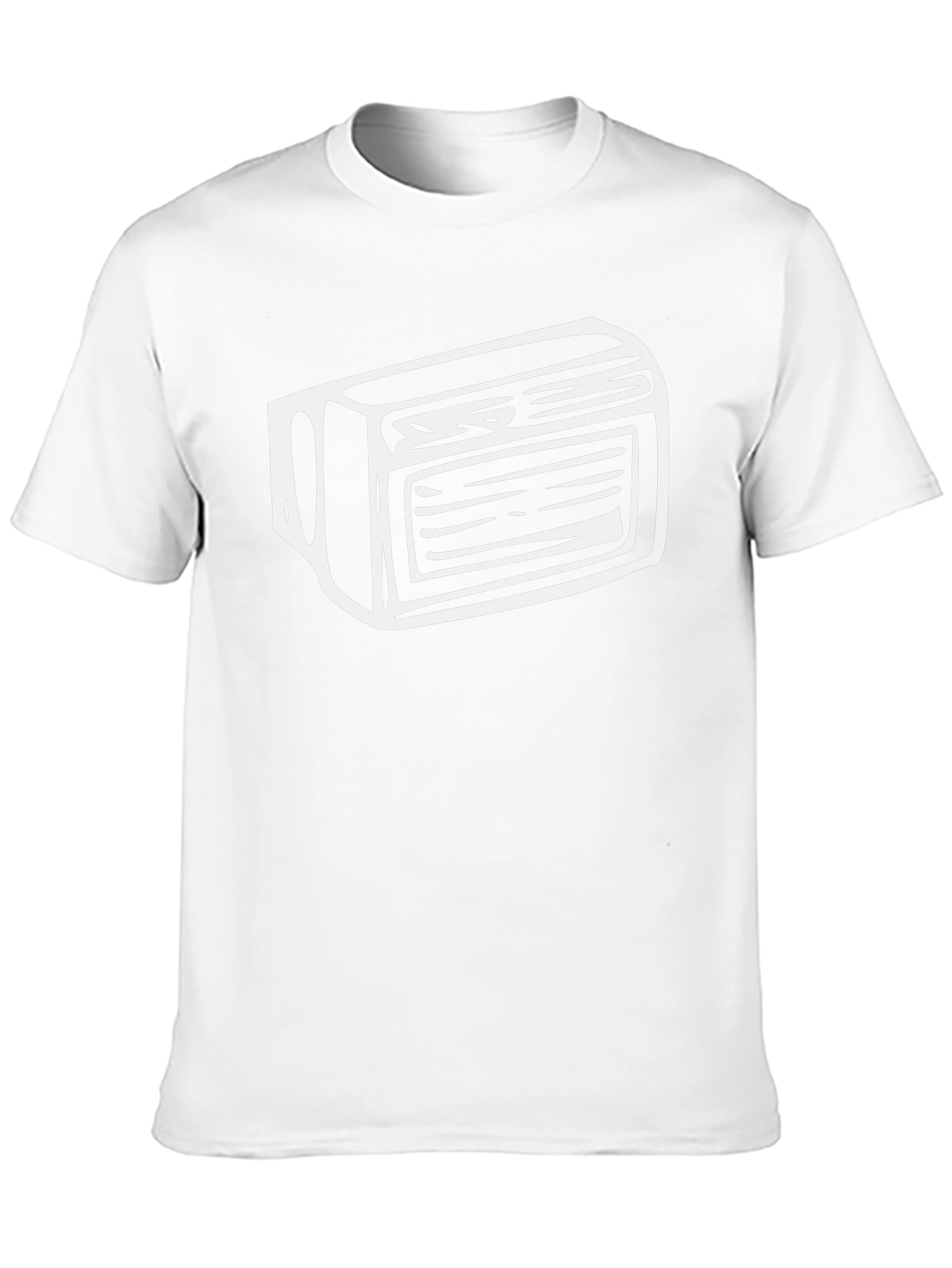 Retro Cassette Tape Graphic Tee - Black