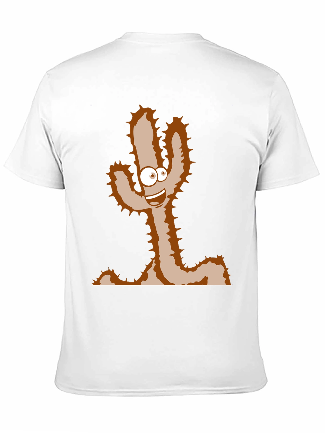 Cartoon Cactus T-Shirt - Funny Desert Plant Tee