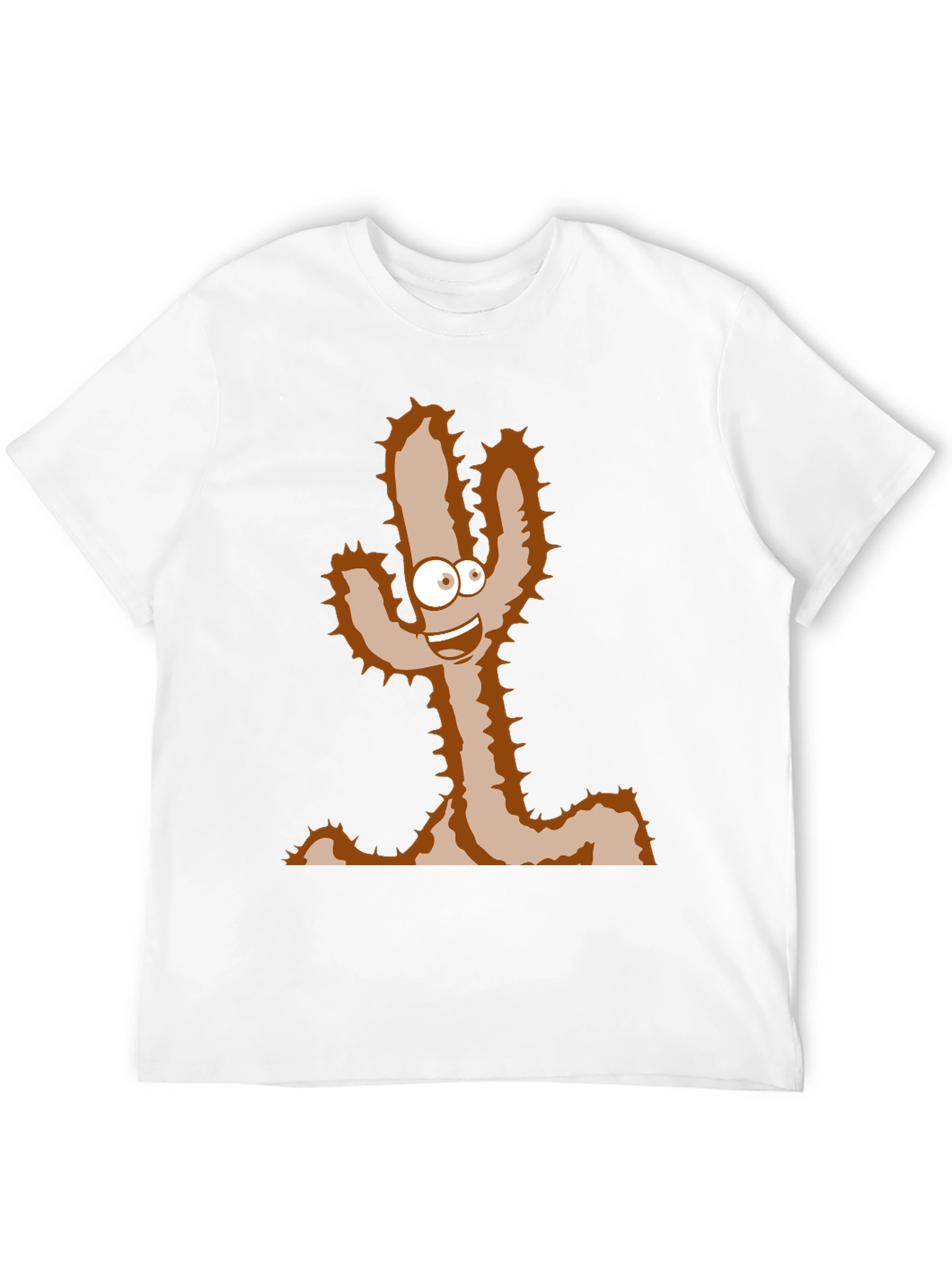 Cartoon Cactus T-Shirt - Funny Desert Plant Tee