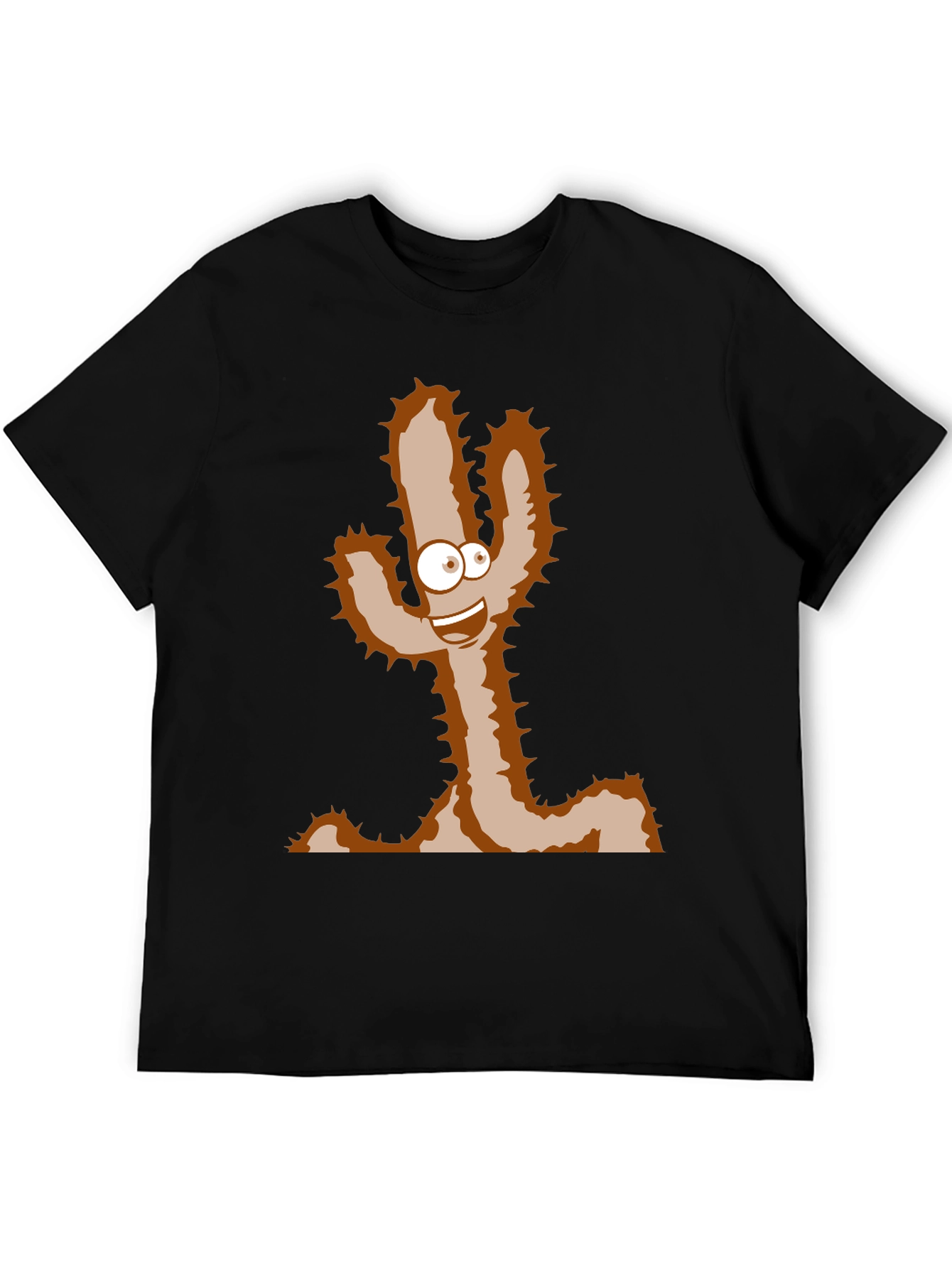 Cartoon Cactus T-Shirt - Funny Desert Plant Tee