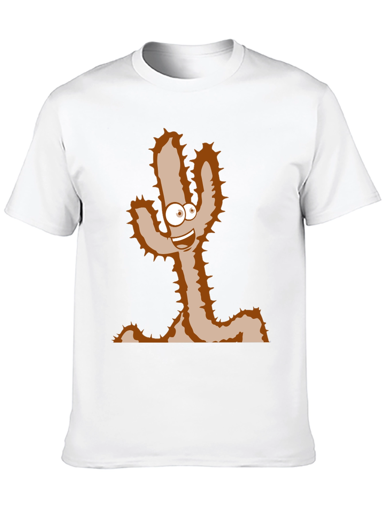 Cartoon Cactus T-Shirt - Funny Desert Plant Tee