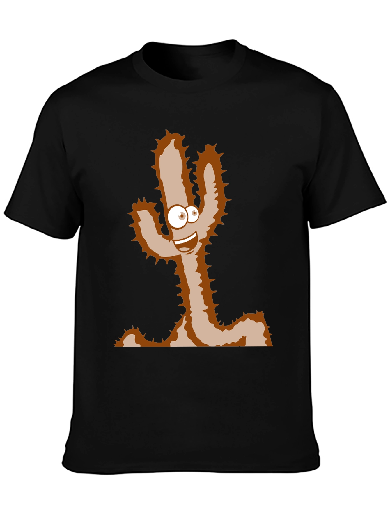 Cartoon Cactus T-Shirt - Funny Desert Plant Tee
