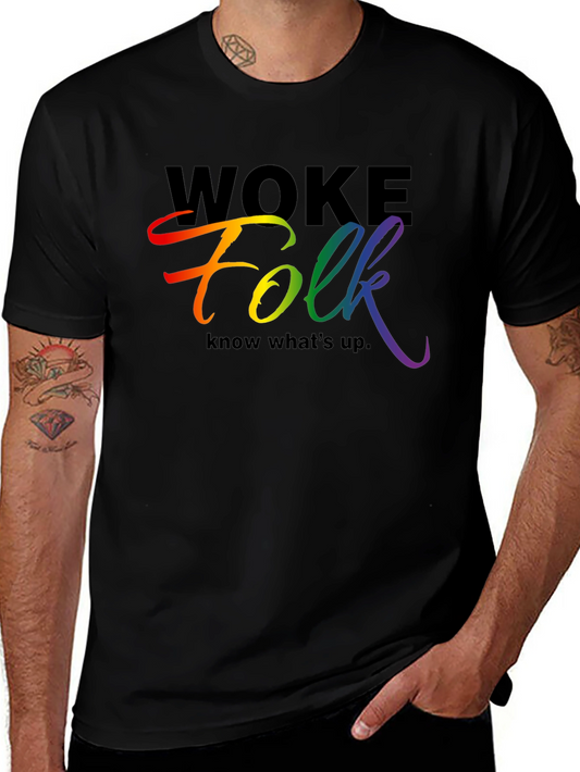 Woke Folk Rainbow Graphic Tee - Know Whats Up