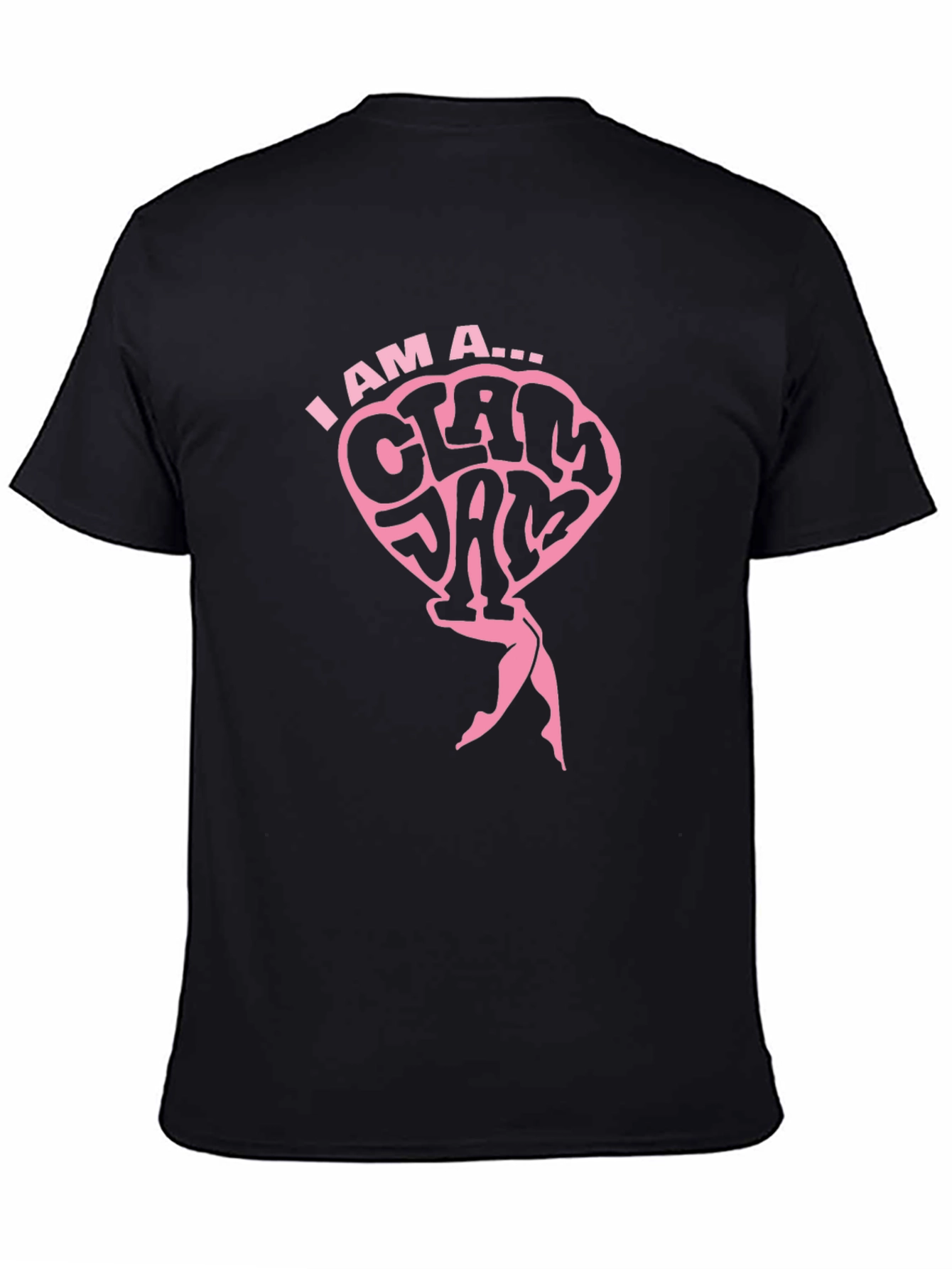 I AM A CLAM JAM Black T-Shirt