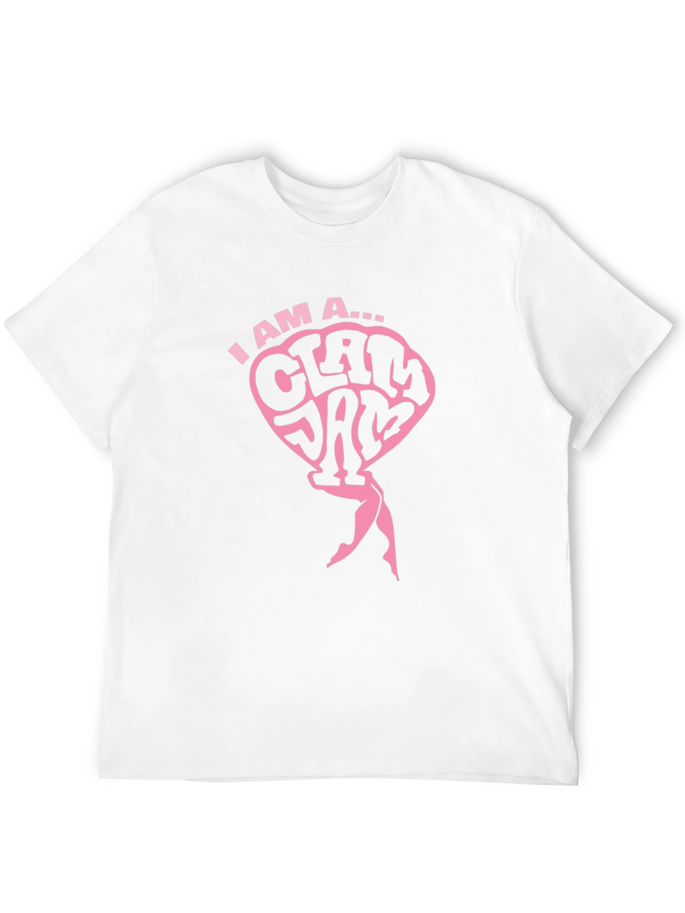 I AM A CLAM JAM Black T-Shirt