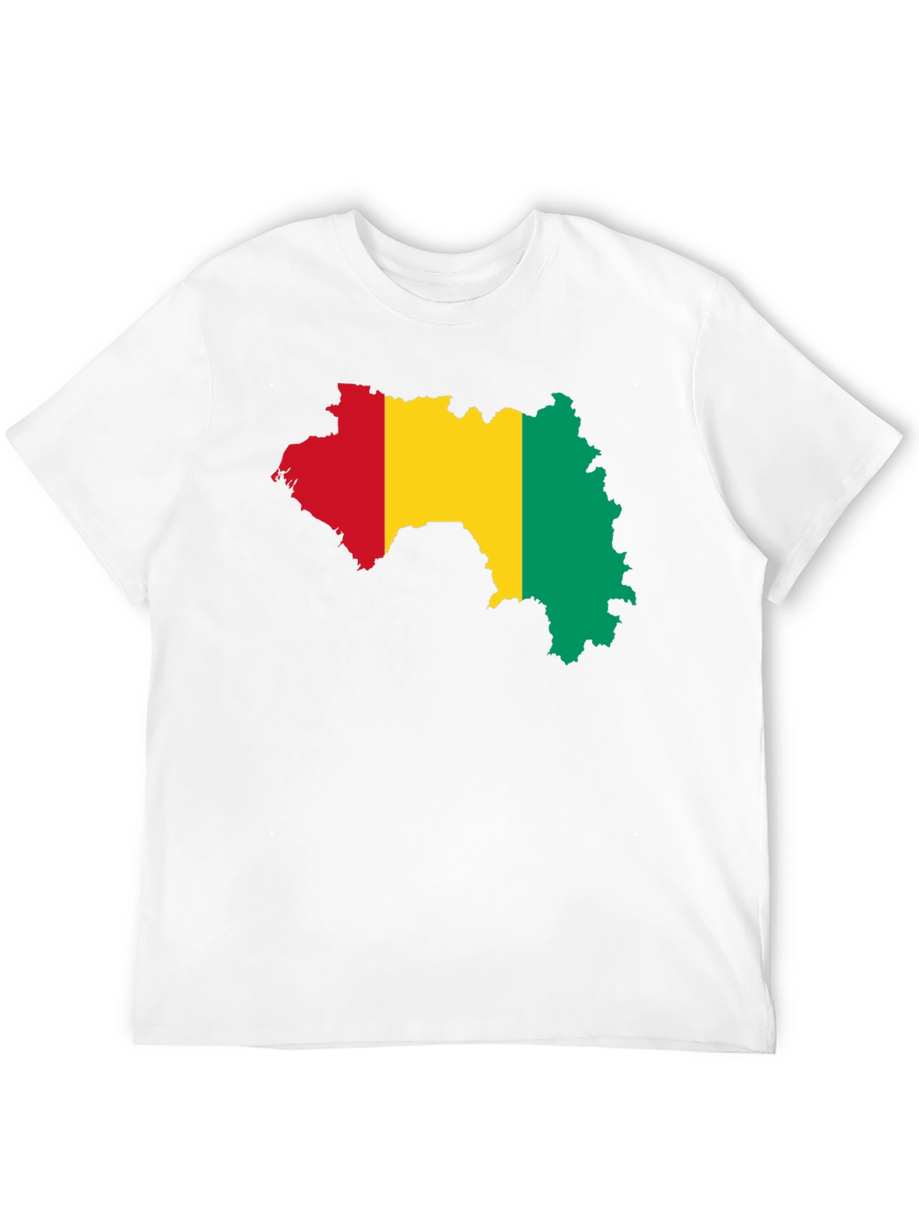 Guinea Map T-Shirt - Black Cotton Tee