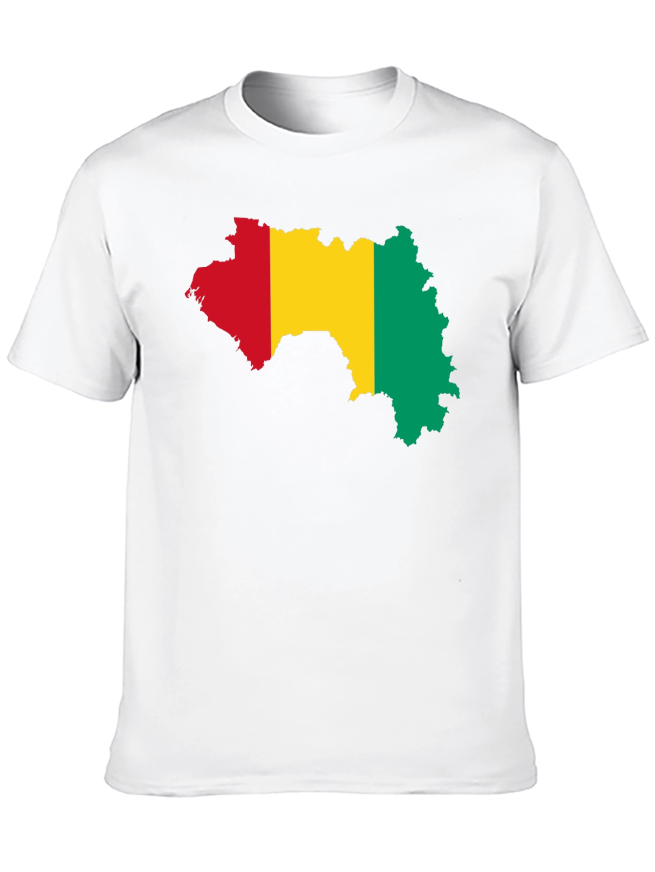 Guinea Map T-Shirt - Black Cotton Tee