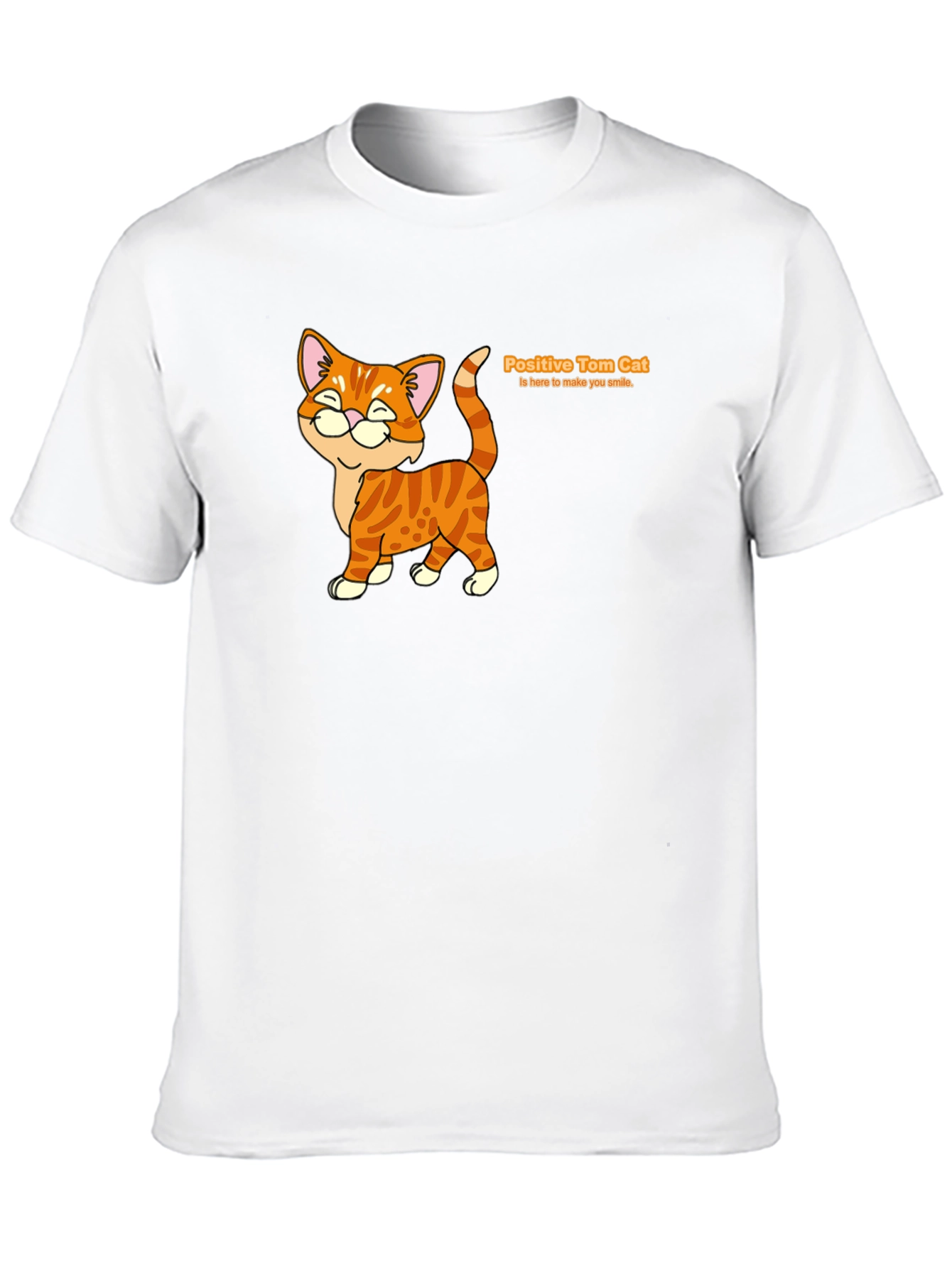 Positive Tom Cat Graphic T-Shirt