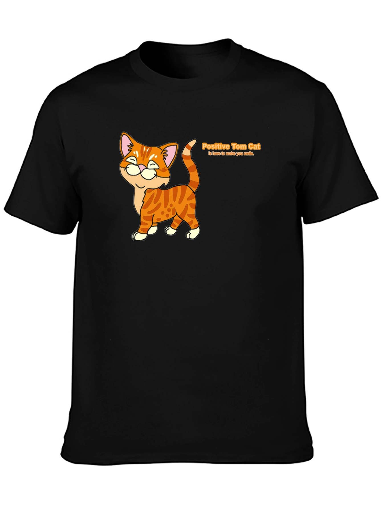 Positive Tom Cat Graphic T-Shirt