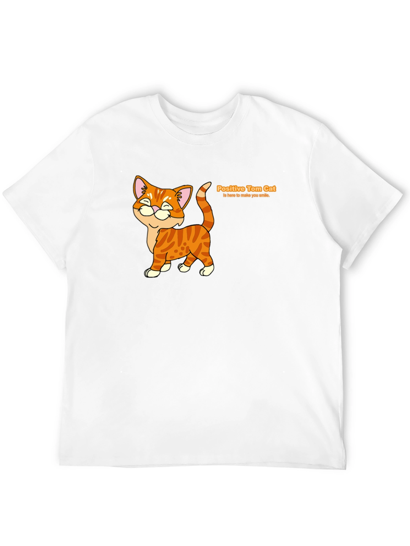 Positive Tom Cat Graphic T-Shirt