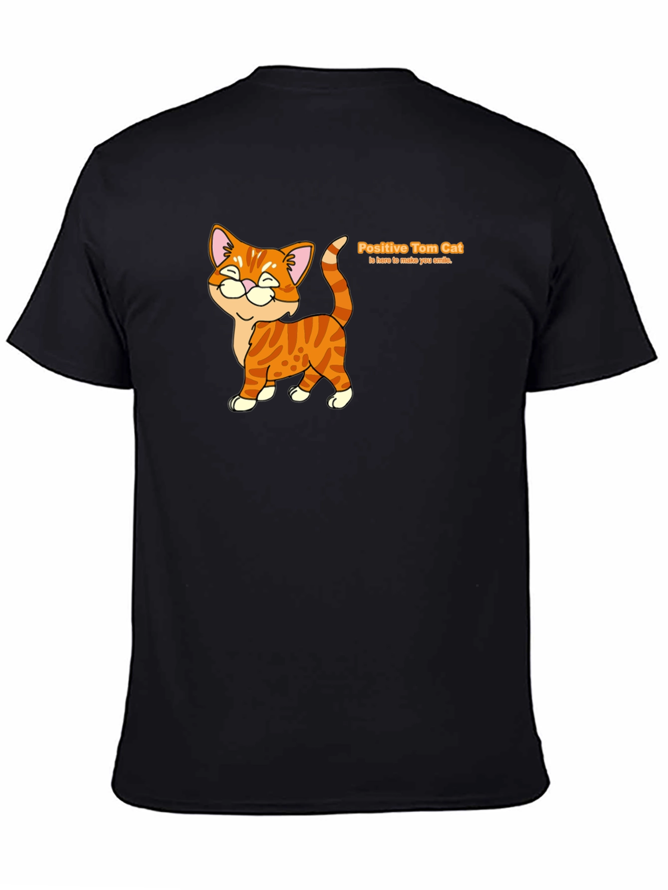Positive Tom Cat Graphic T-Shirt