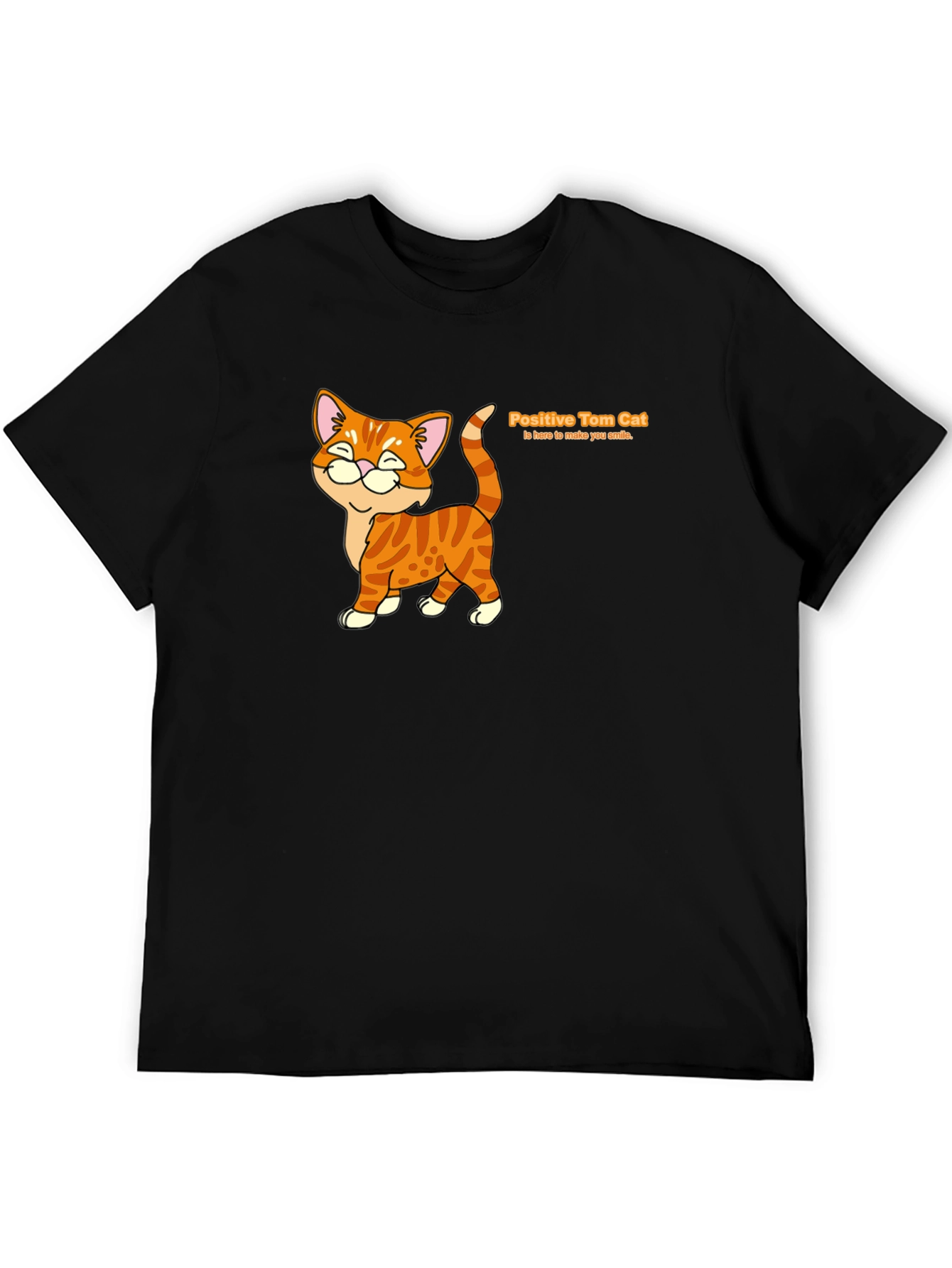 Positive Tom Cat Graphic T-Shirt