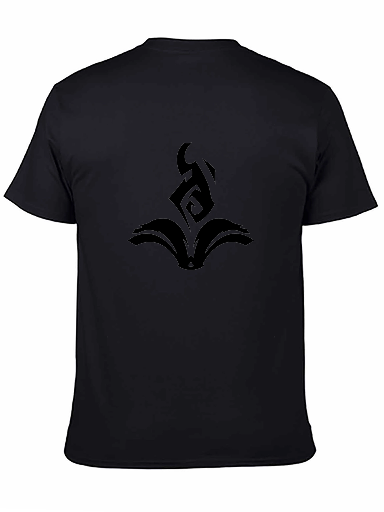 Black Graphic Tee - Abstract Book Design