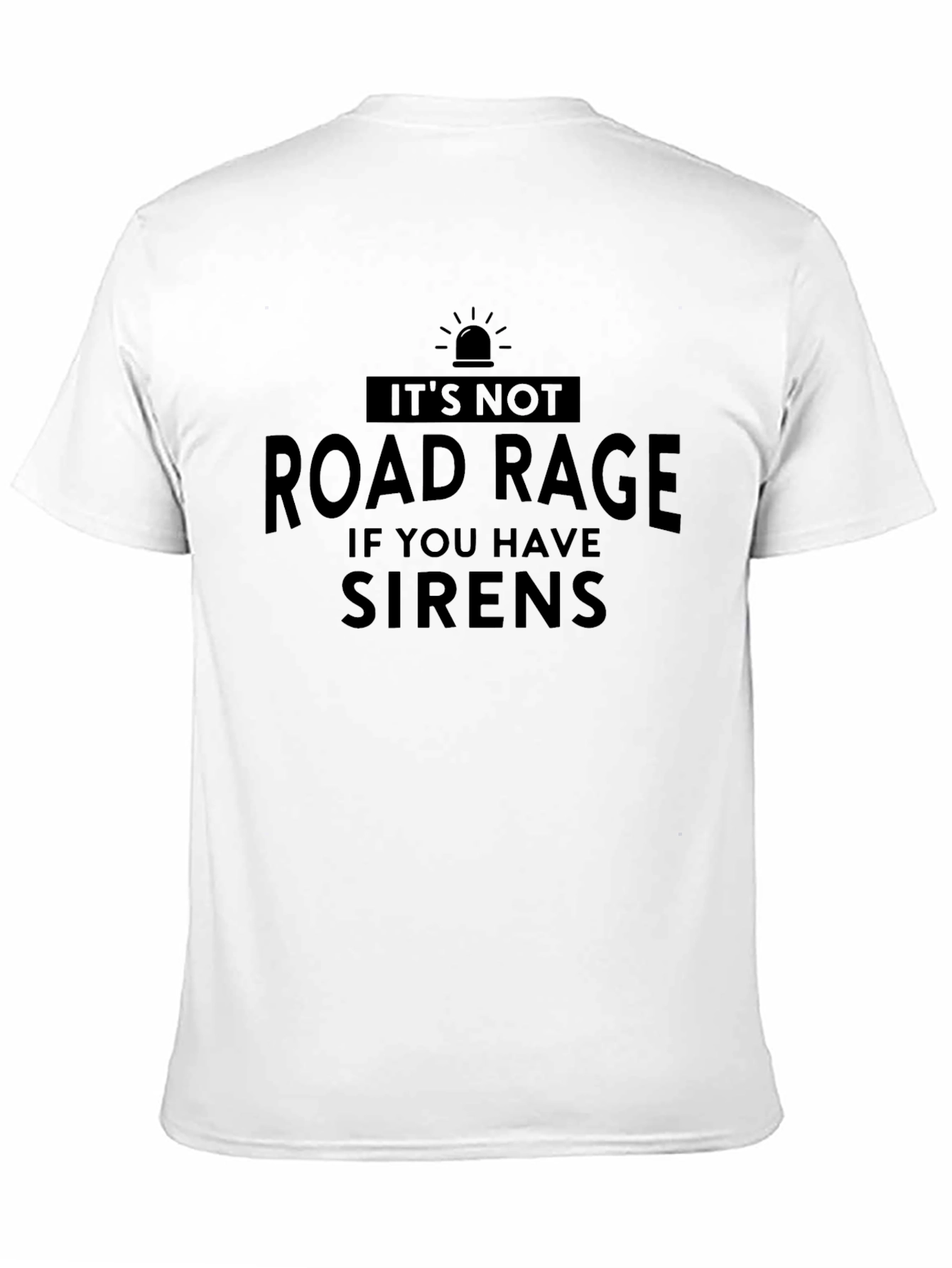 Road Rage Sirens Black Graphic T-Shirt