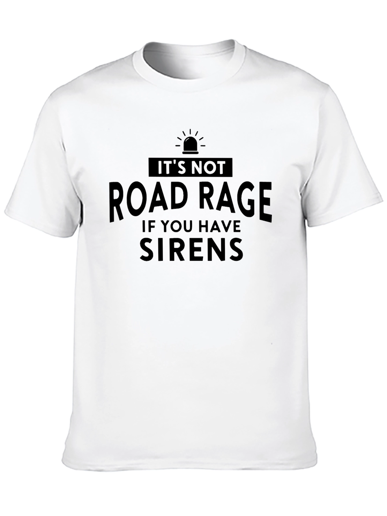 Road Rage Sirens Black Graphic T-Shirt