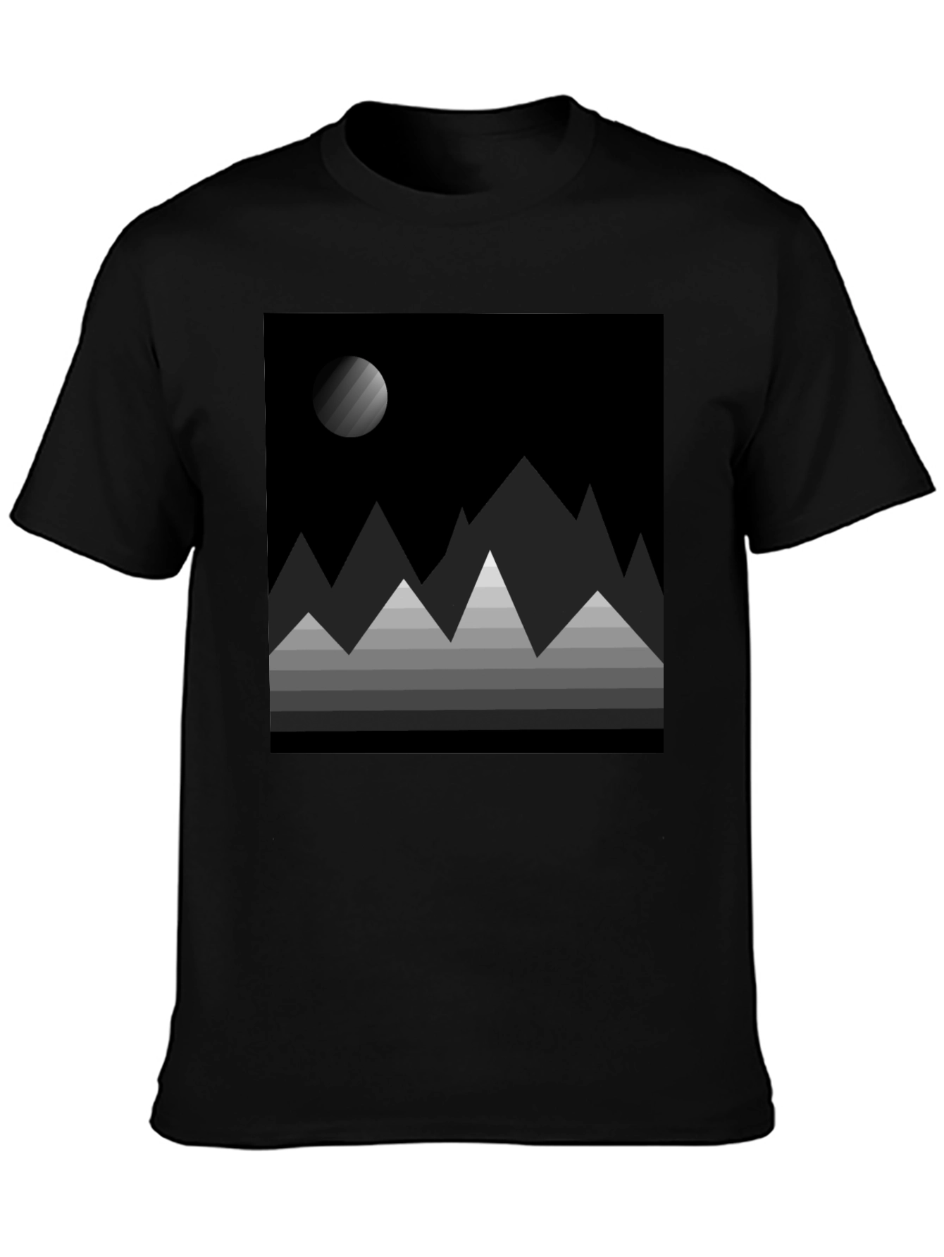 Abstract Mountainscape Graphic Tee